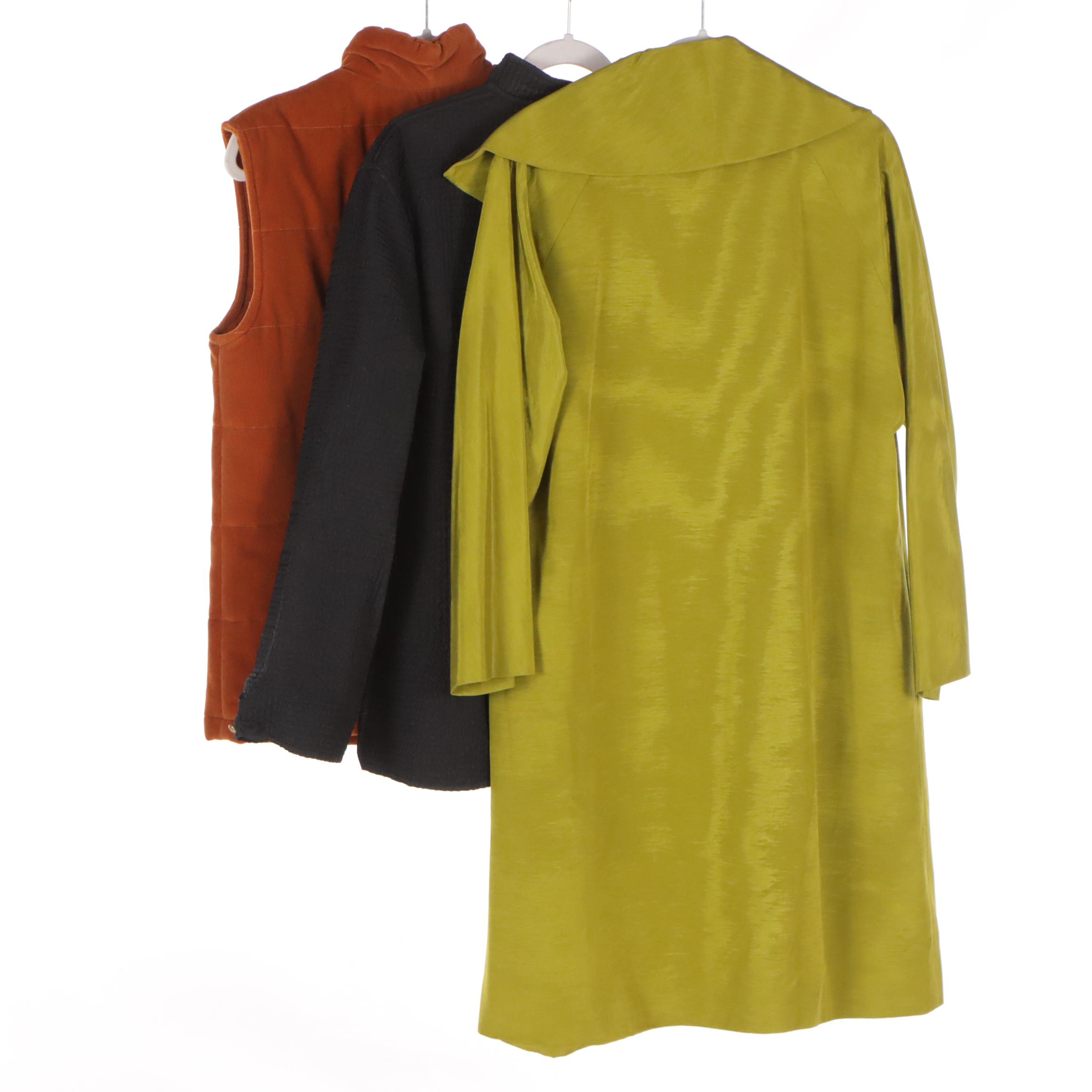 Beretta Vest in Burnt Orange, Peter Cohen Long Jacket & Other Reversible Jacket