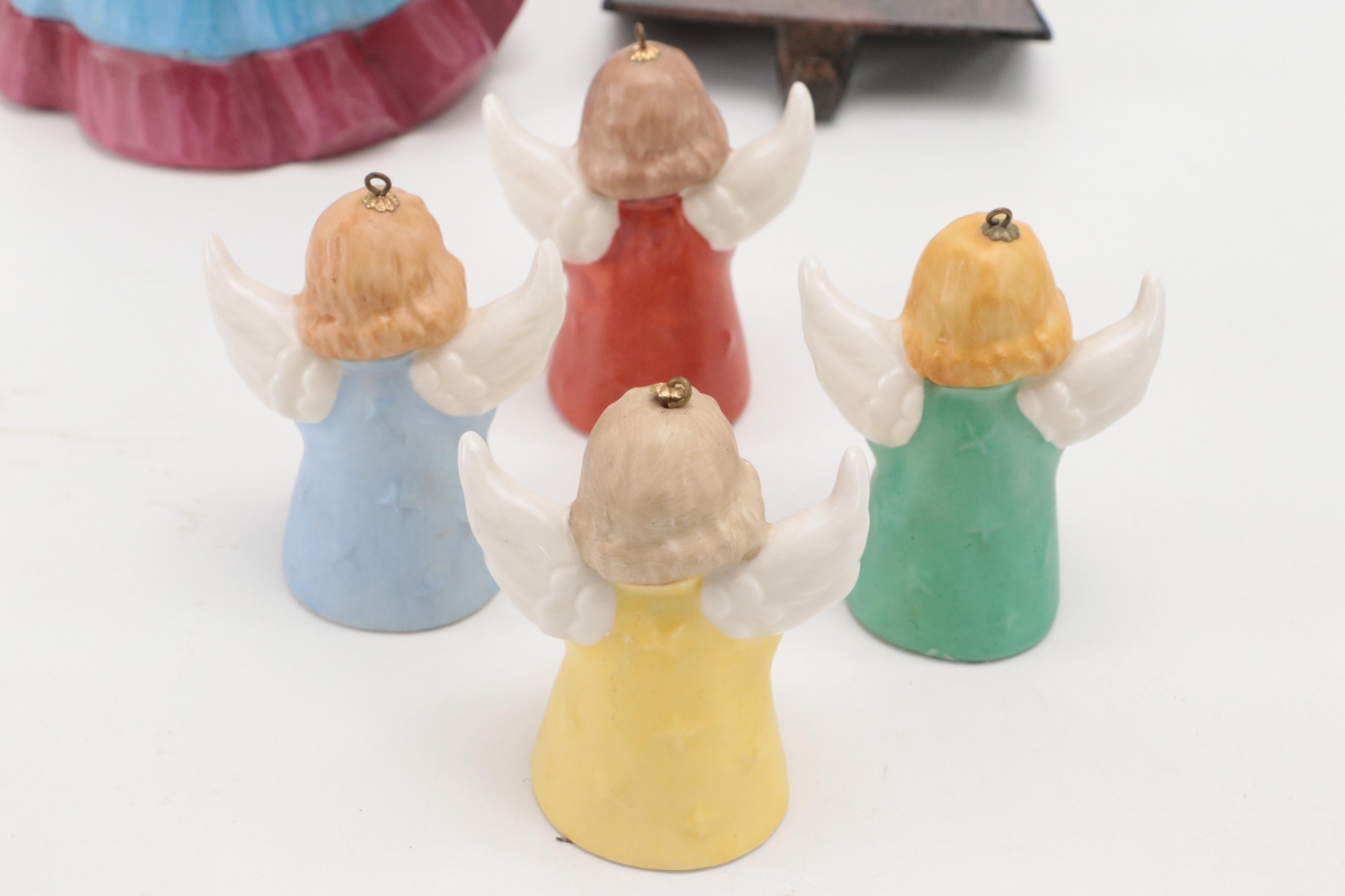 Goebel Candle Holders and Figurines with Other Christmas Décor