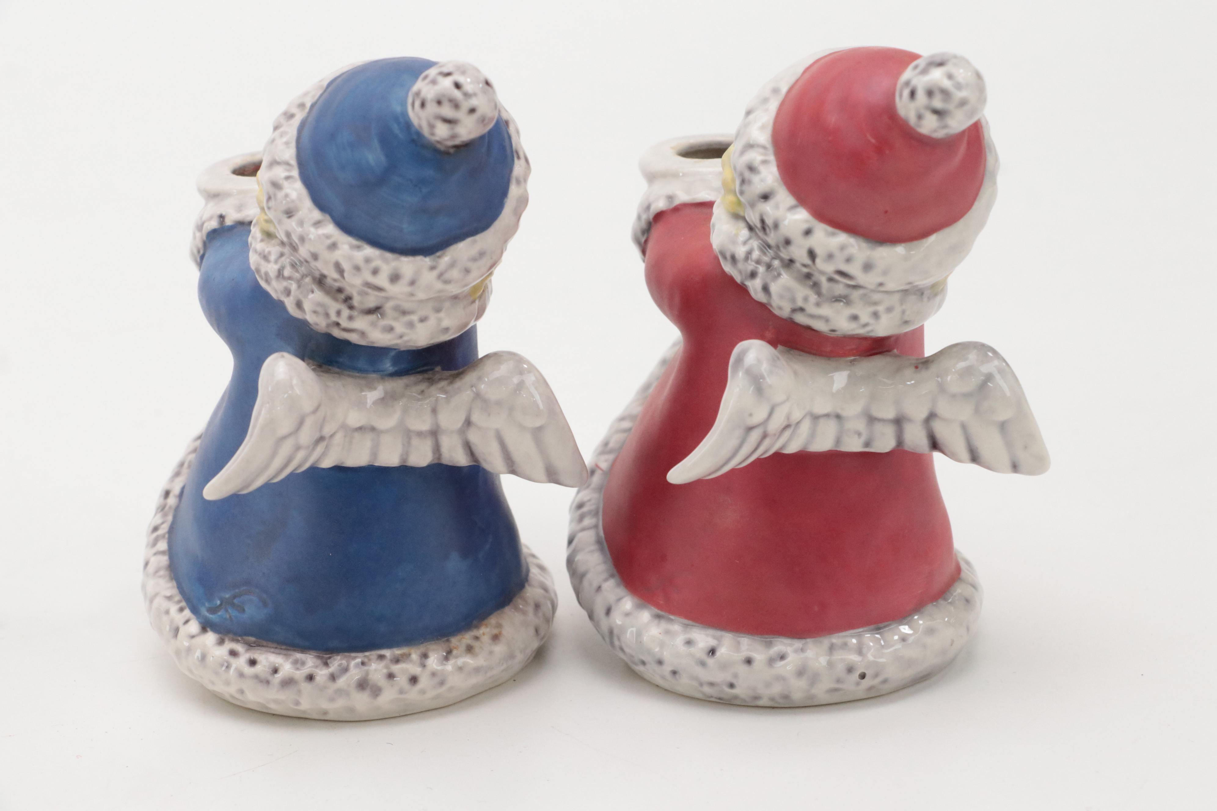 Goebel Candle Holders and Figurines with Other Christmas Décor