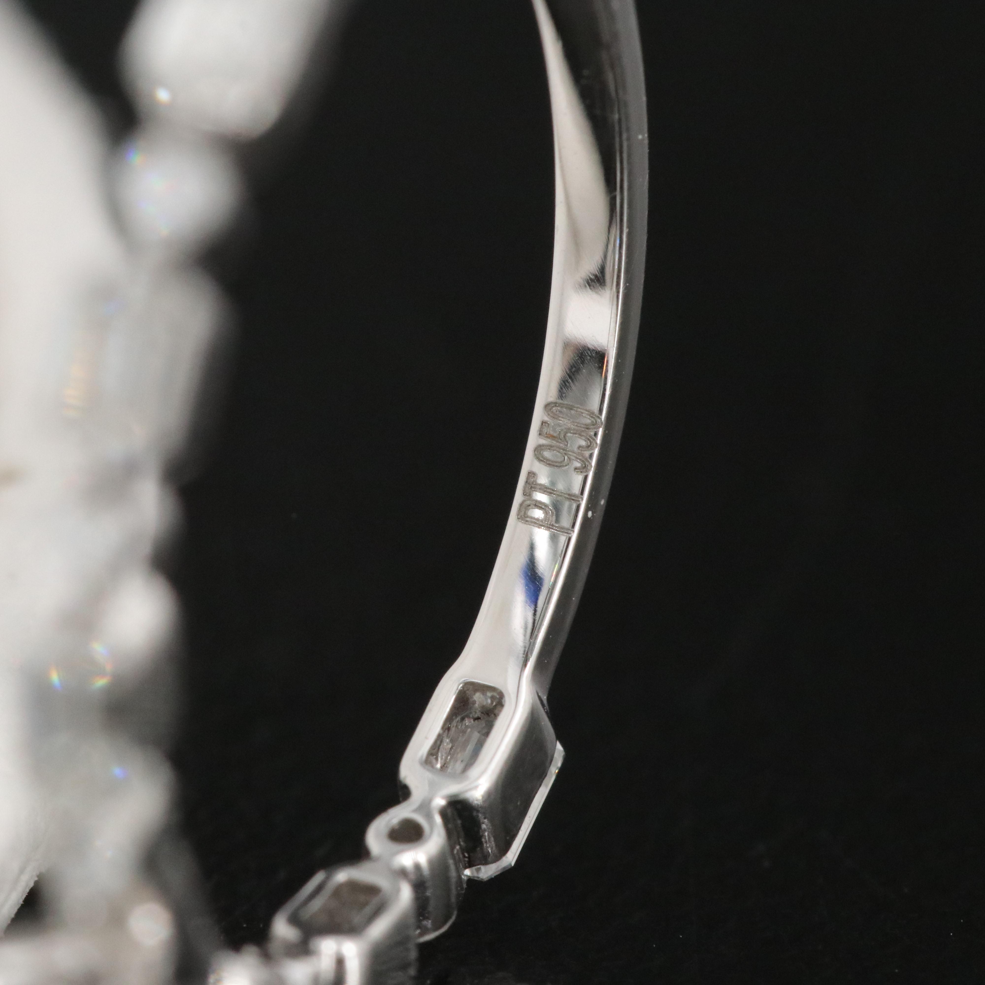 Platinum 2.81 CTW Lab Grown Diamond Ring with IGI Report