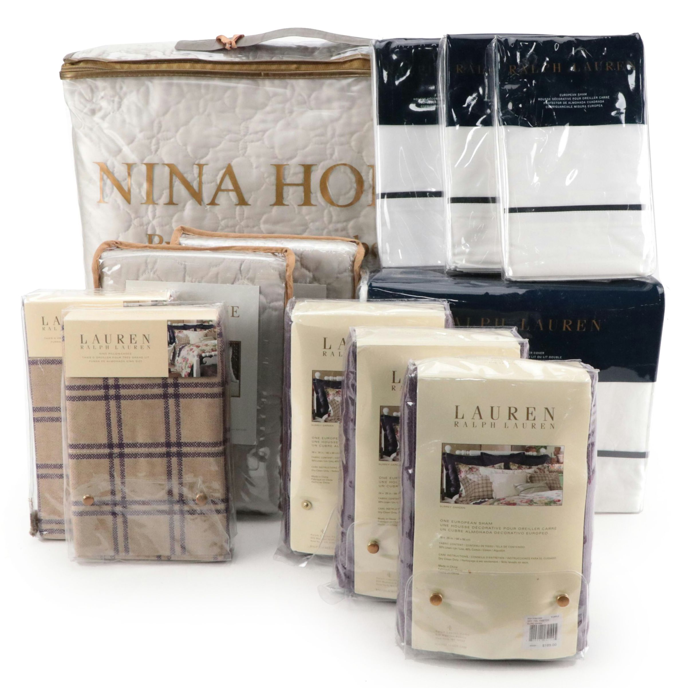 Ralph Lauren and Nina Home Pillow Shams and Comforter Cover