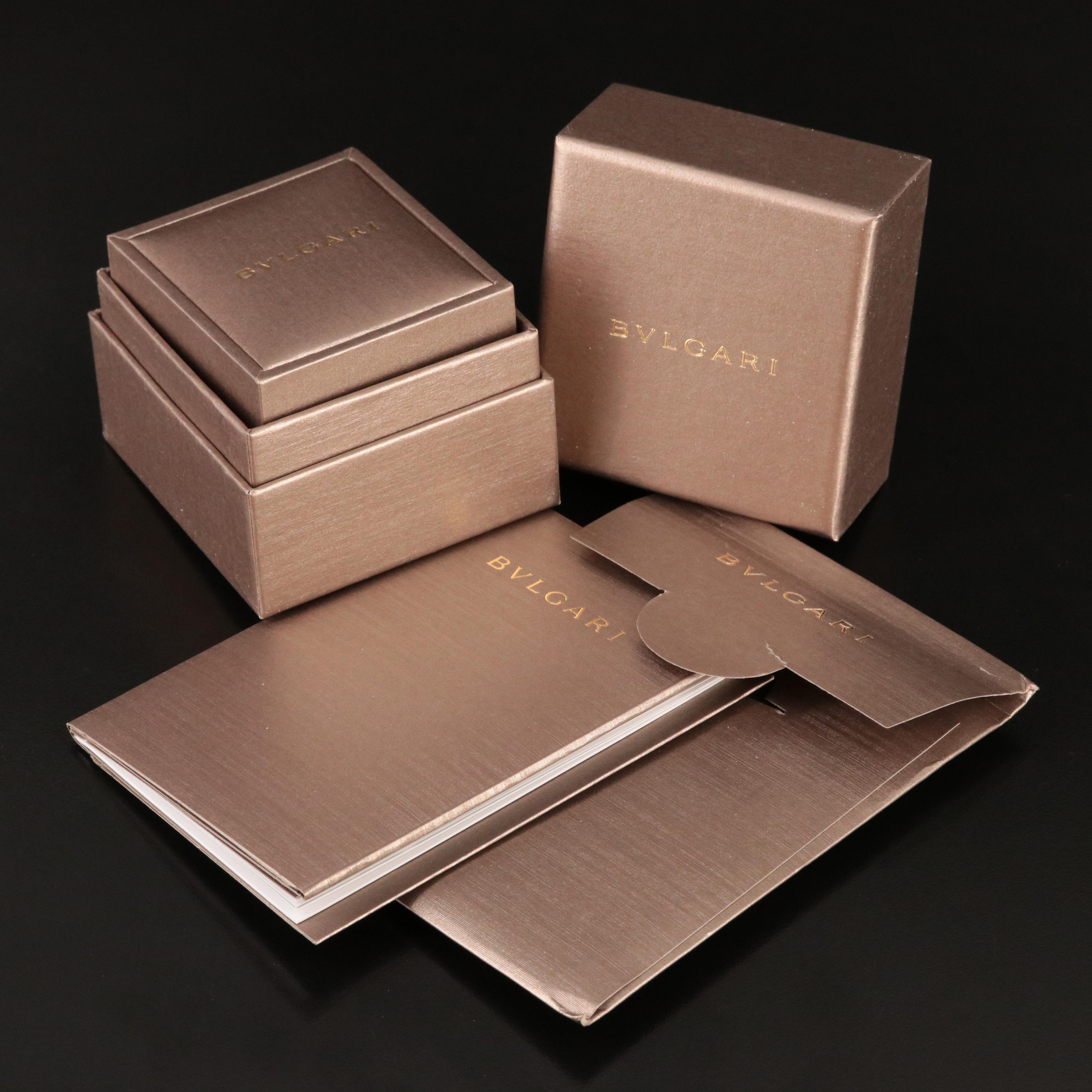 BVLGARI B.zero1 18K Rose Gold and White Ceramic Ring