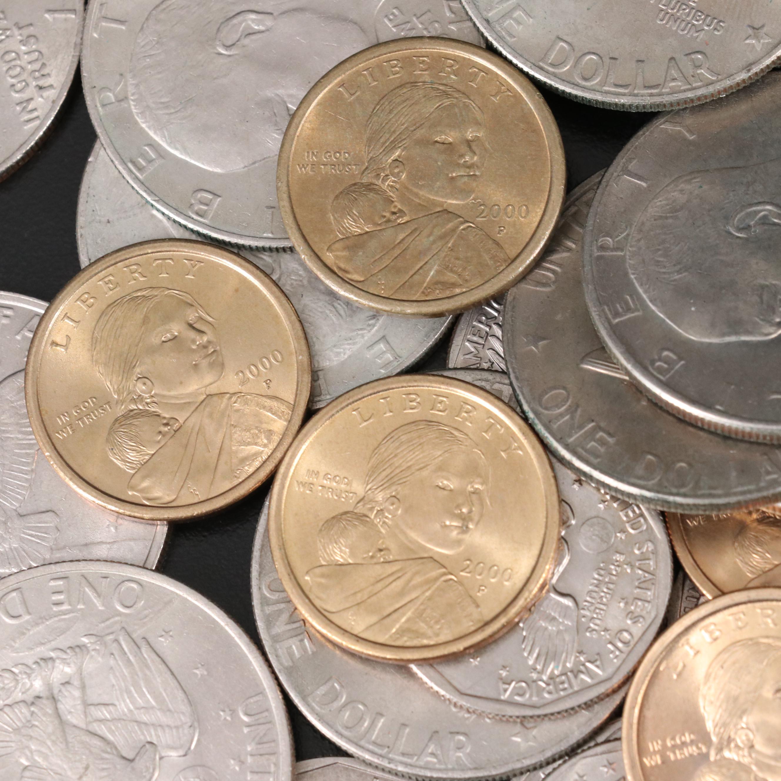 Collection of More than 150 Modern United States Dollar Coins