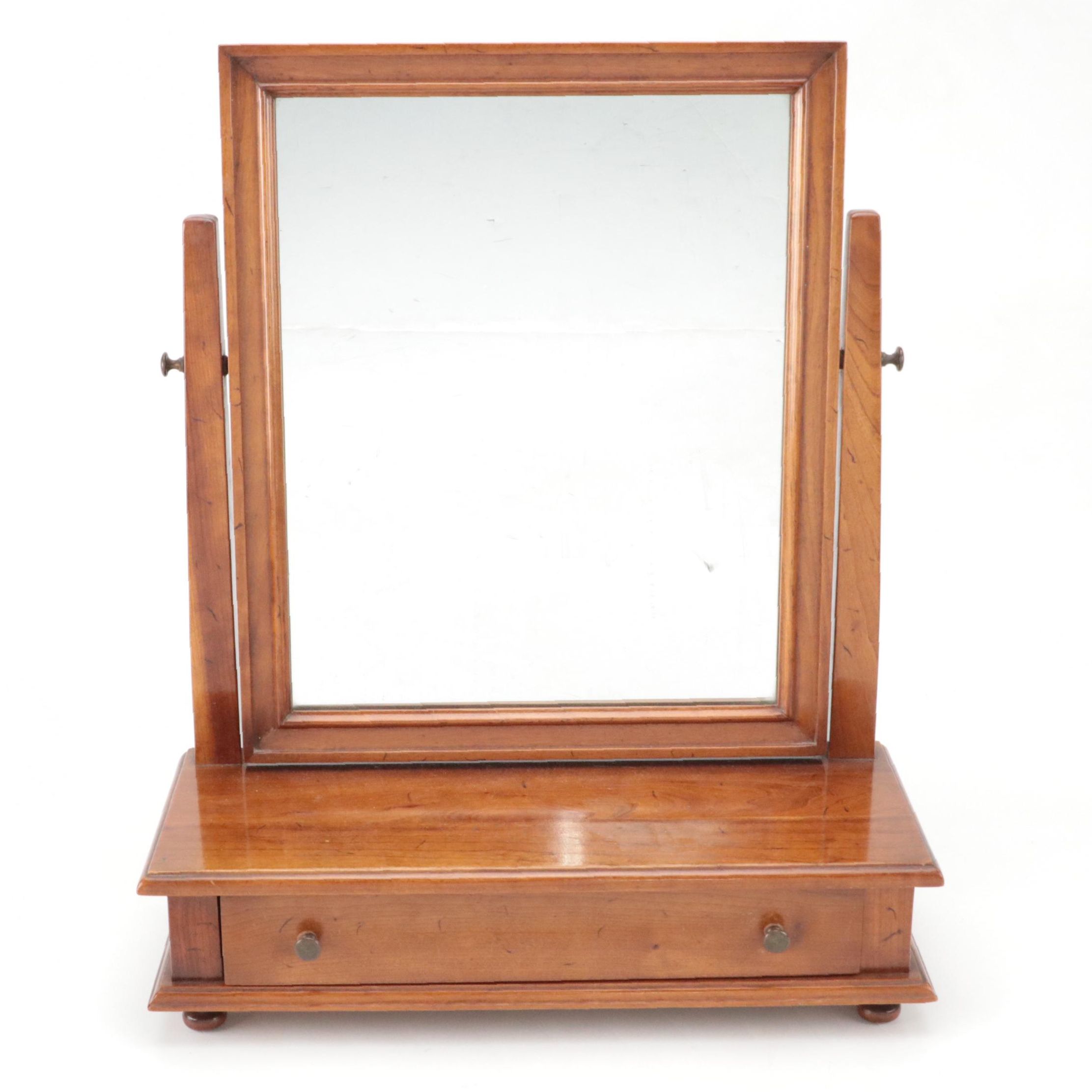 Stickley Finished Cherrywood Shaving Mirror