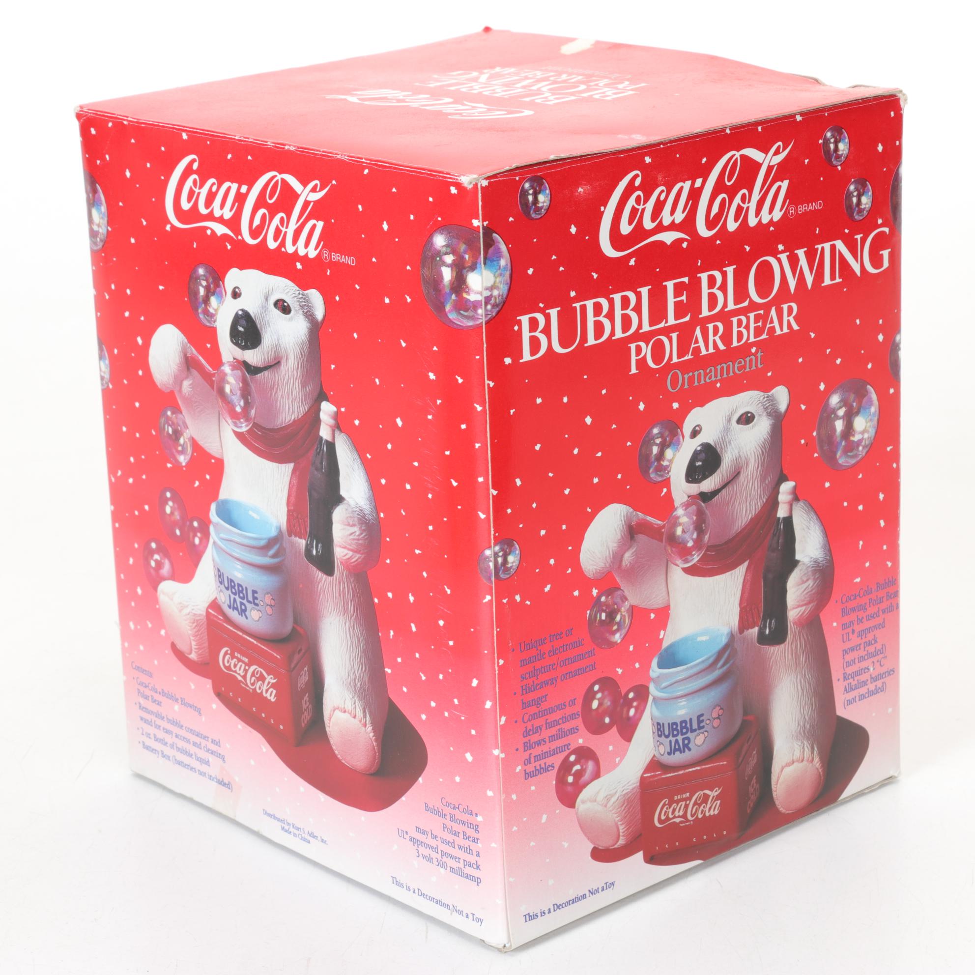 Coca-Cola Figural Radios, Bubble Blowing Polar Bear, and Anniversary Bottle
