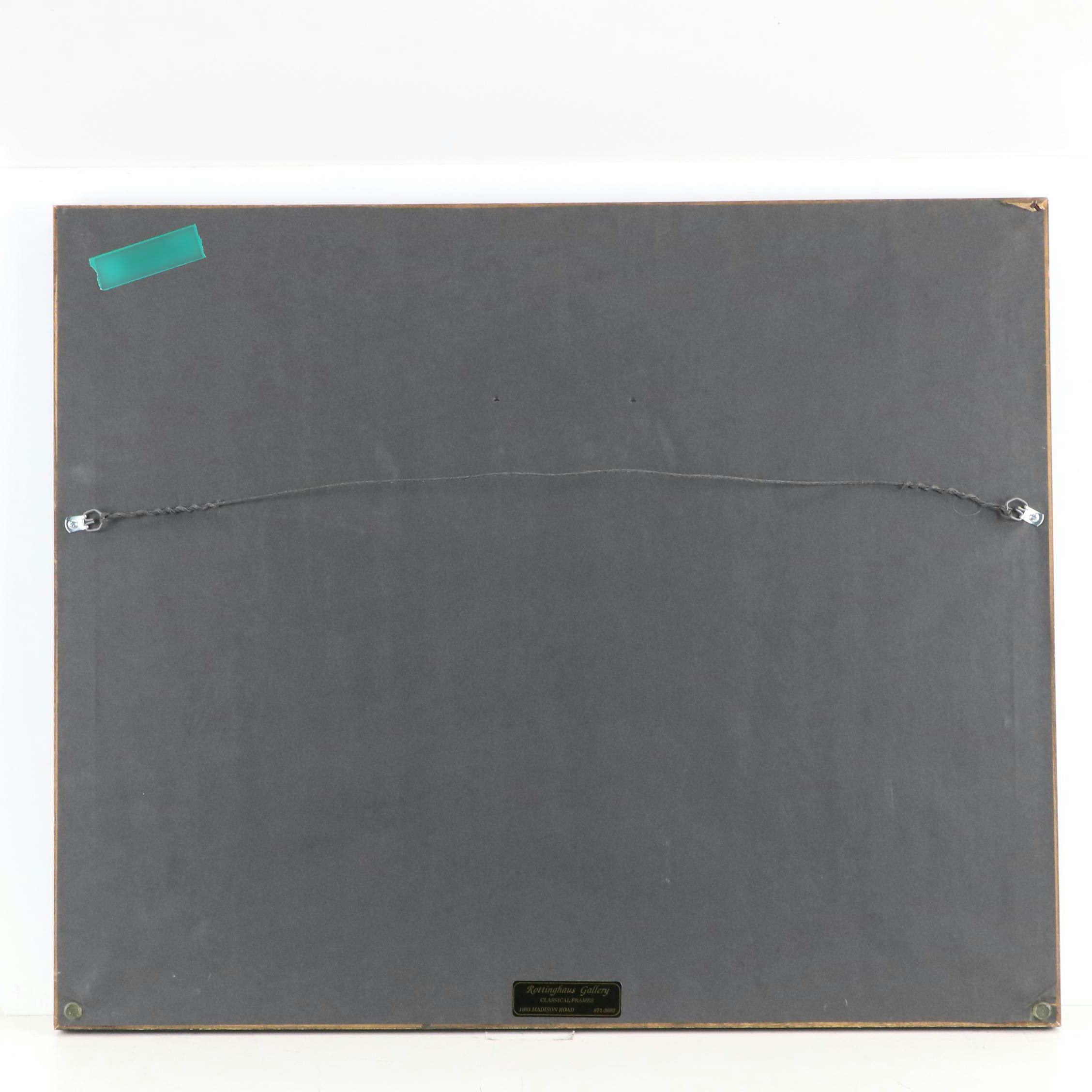 Stanley Bielecky Winter Village Scene Watercolor Painting