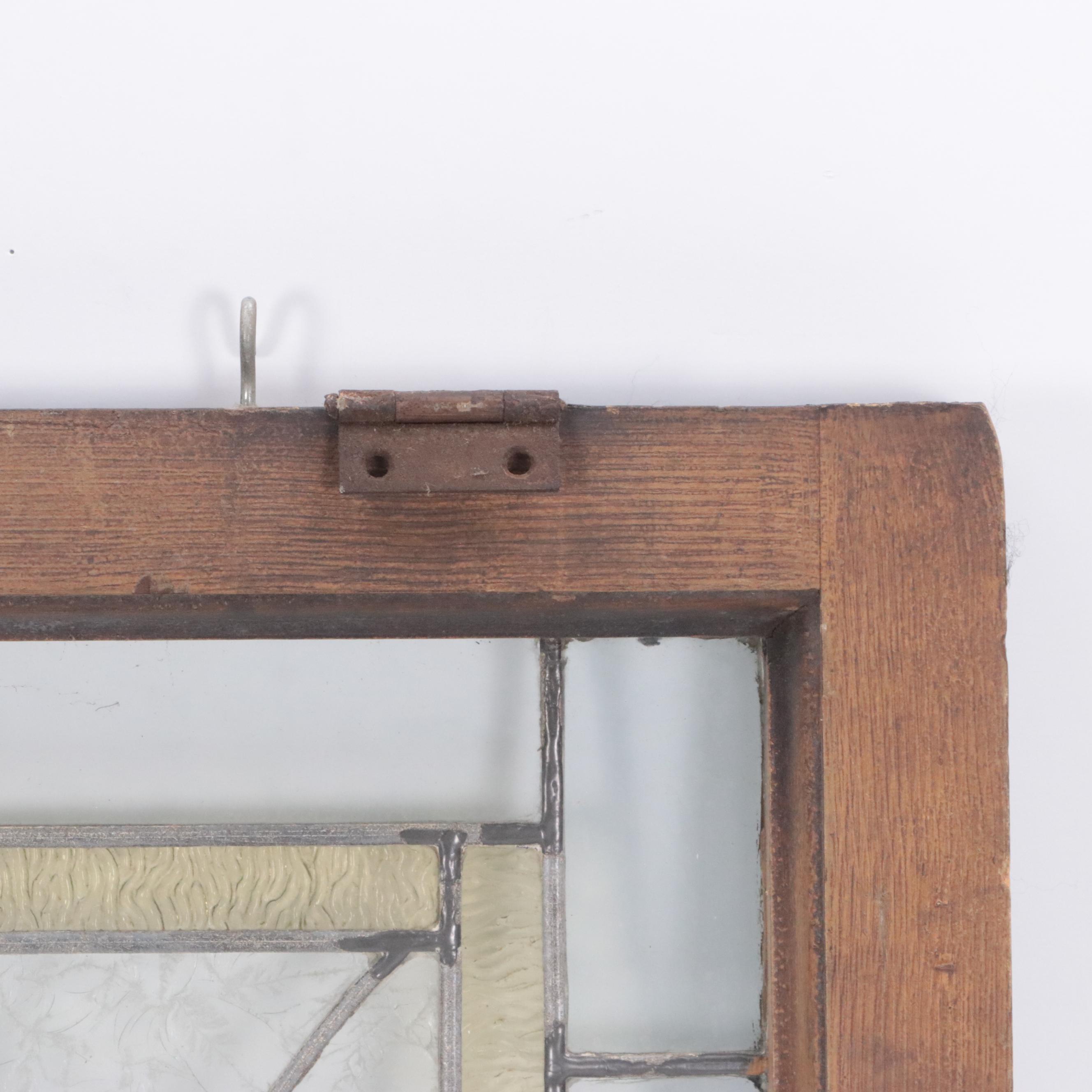 Victorian Style Stained Glass Window Panel, Early 20th Century