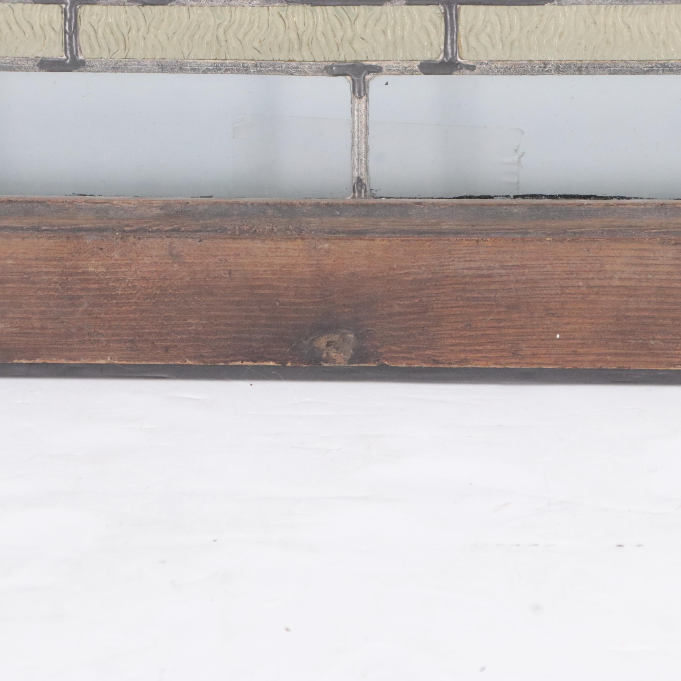 Victorian Style Stained Glass Window Panel, Early 20th Century