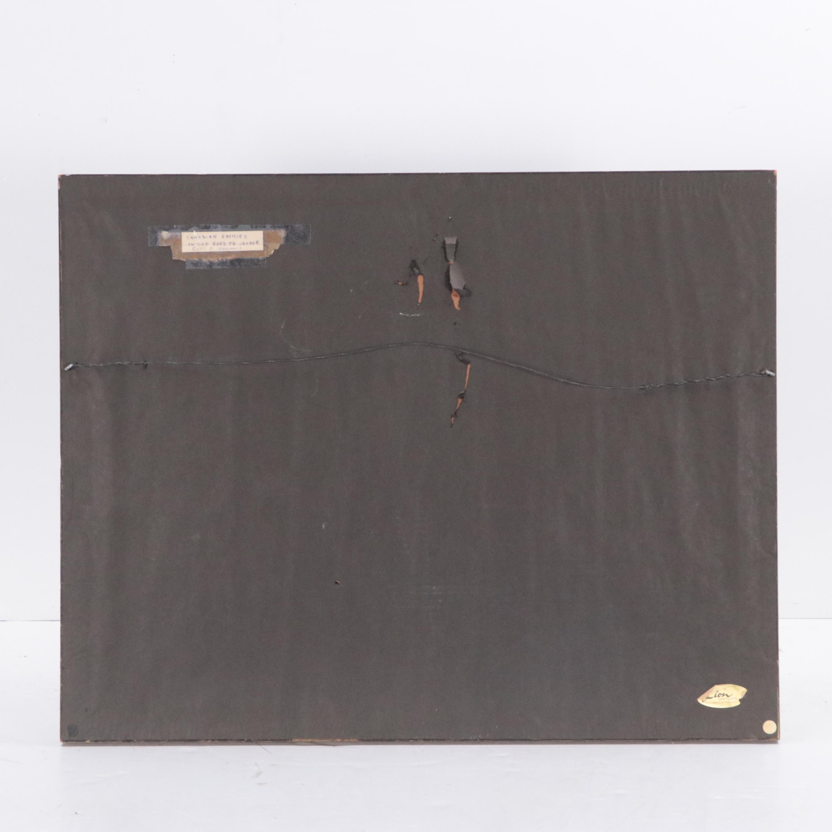 Cyril F. Ashmore Alpine Lake Watercolor Painting