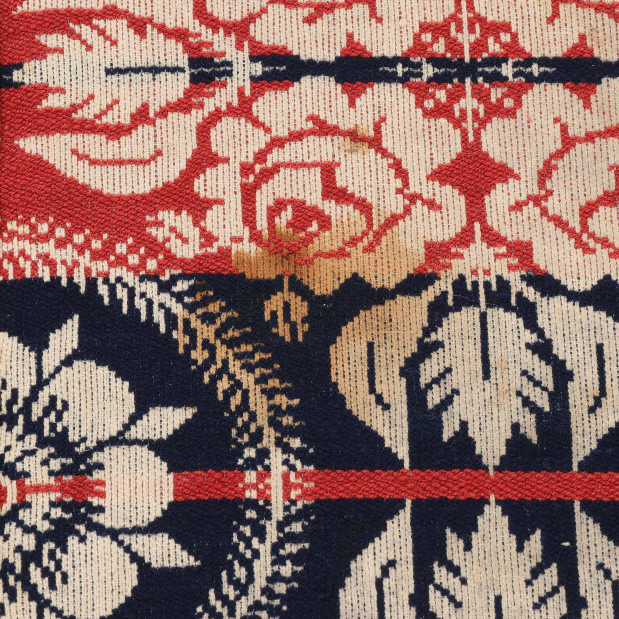 Figured & Fancy Jacquard Loom Blanket, Mathias Klein 1847 Reproduction
