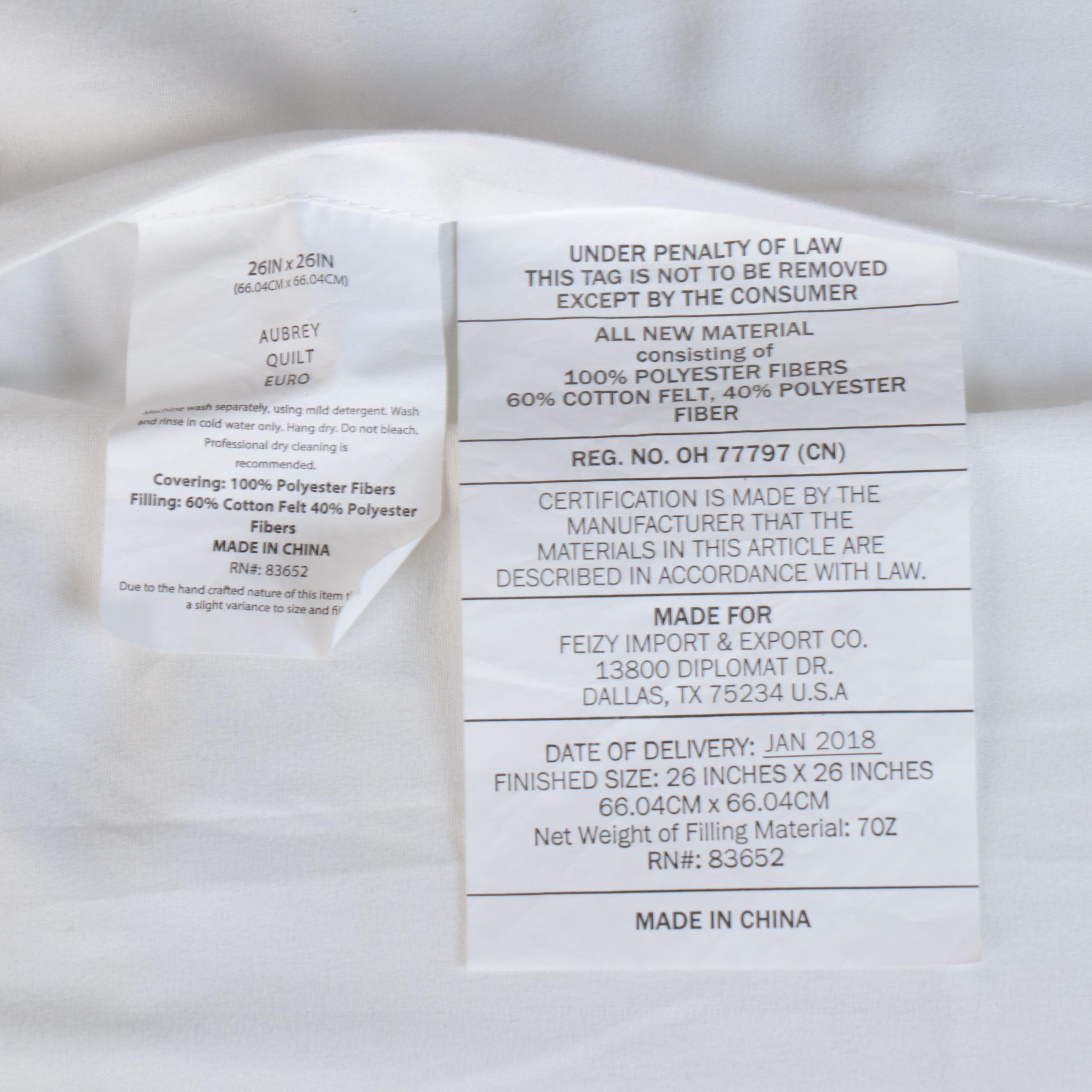 Black & White Quilted Toile Coverlet, Pillowcases, Ethan Allen Shams, More