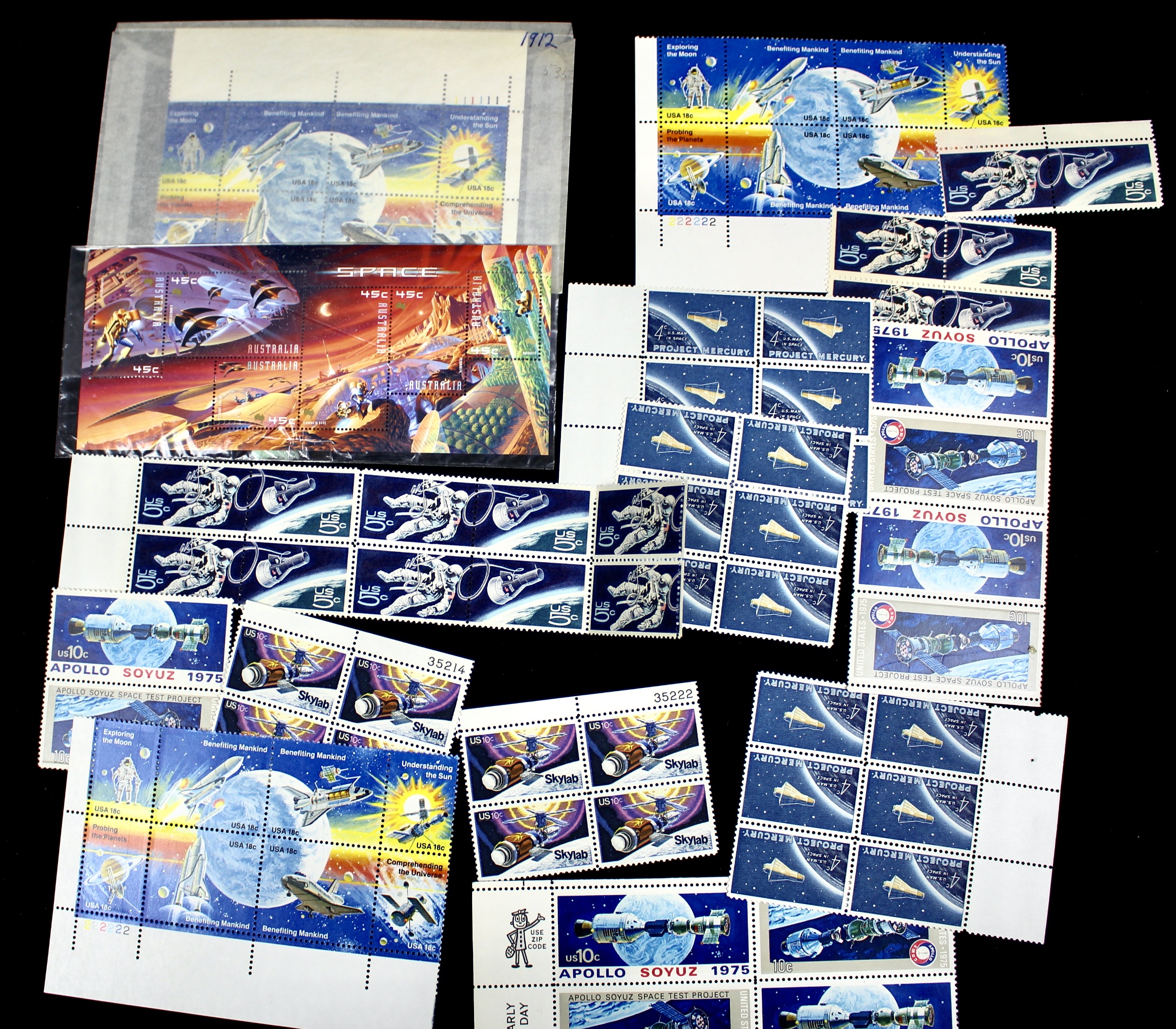 World Wide Space Postage Stamp Collection