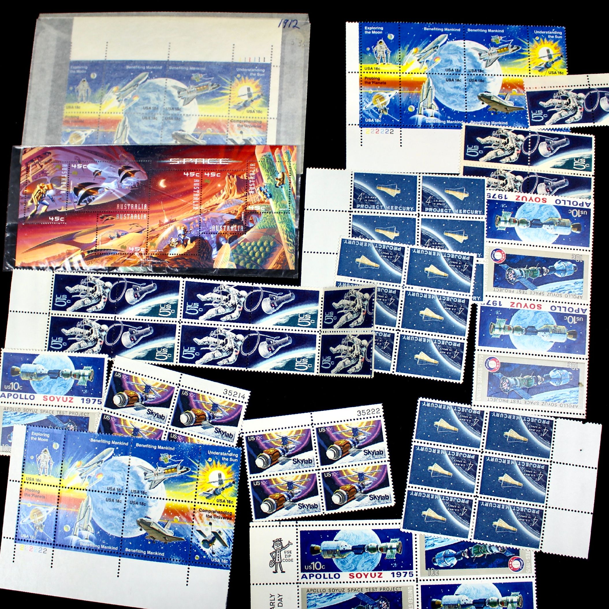 World Wide Space Postage Stamp Collection
