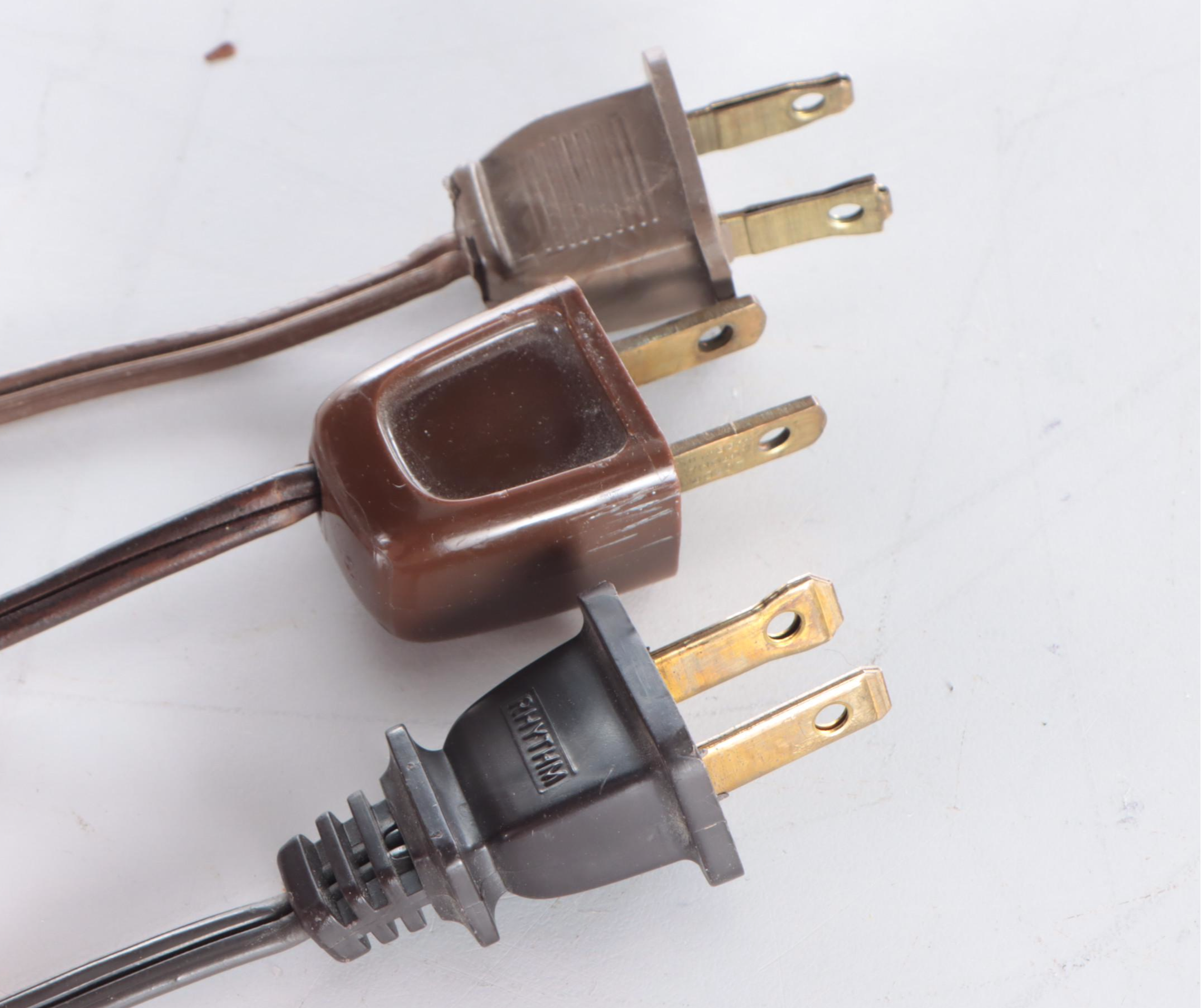 Antique Carved Wood Baluster, Carved Wood Bottle & Pottery Ewer Table Lamps