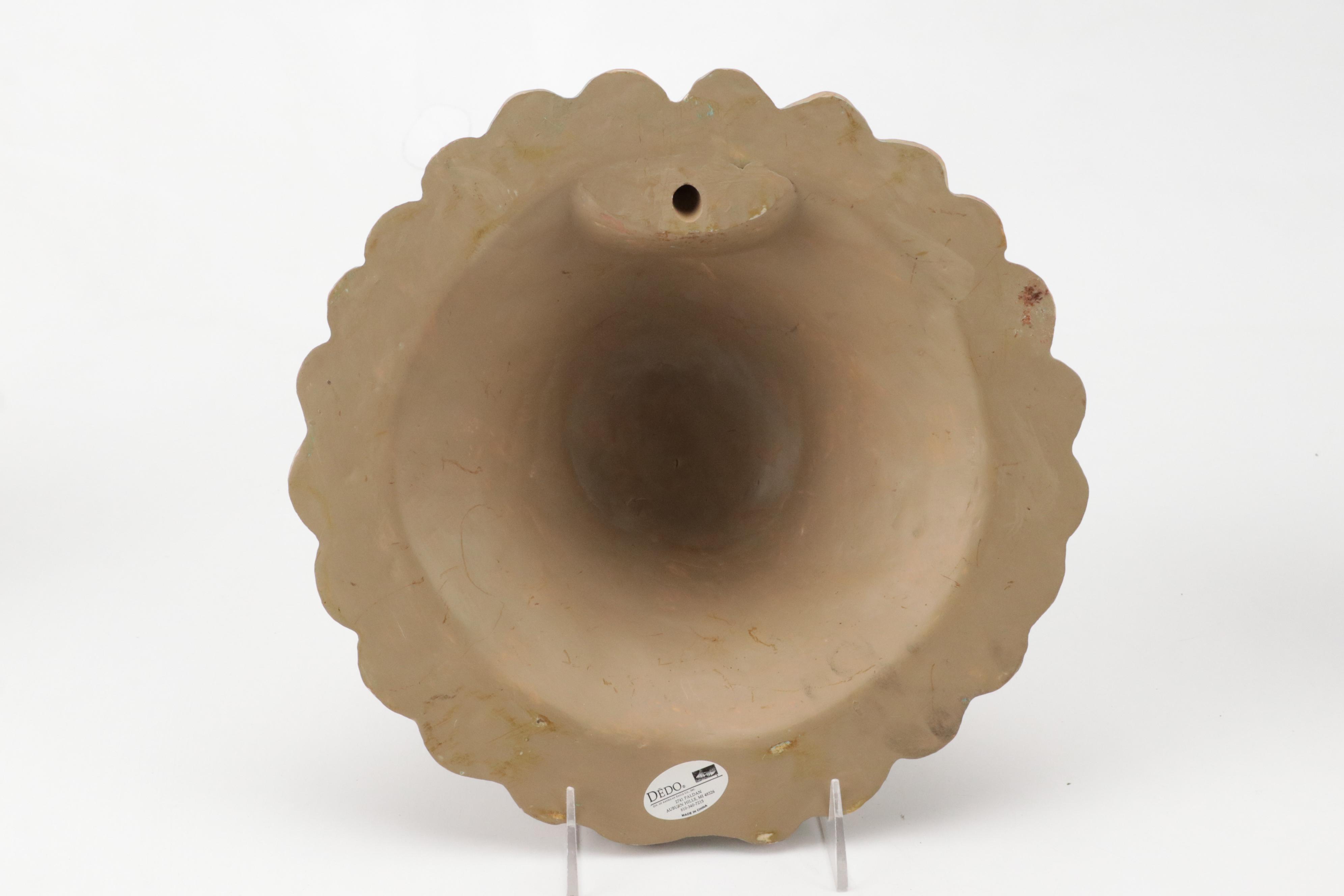 R. Vandamine Resin Plaque with Resin Elephant Figurine and More