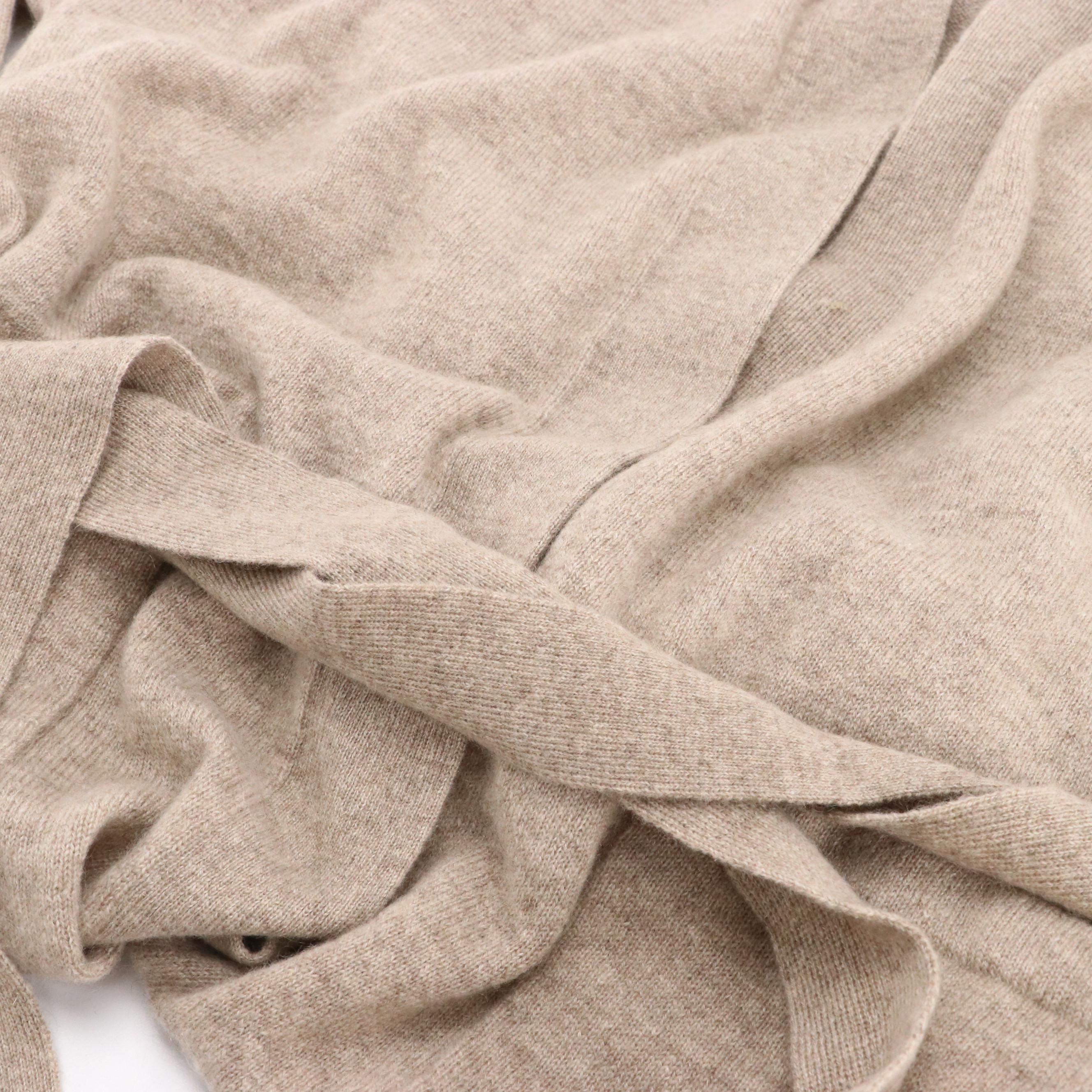 Thinkashmir Duster Cardigan in Taupe Cashmere with Box