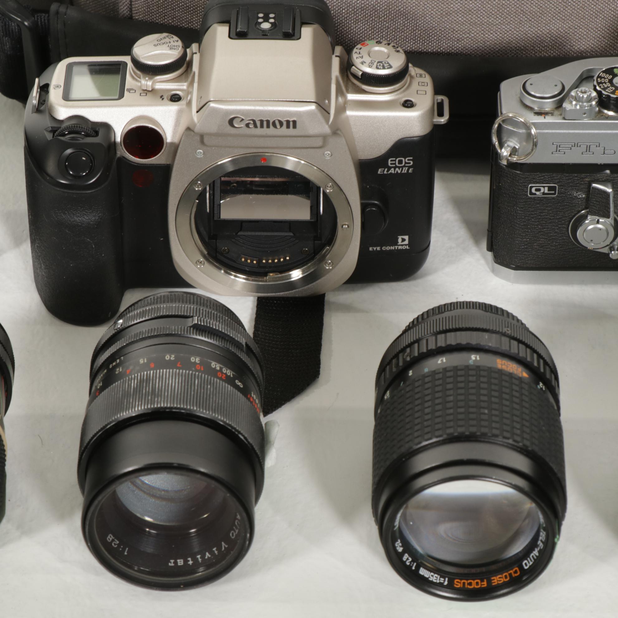 Canon 35mm Camera Bodies, Various Lenses and More