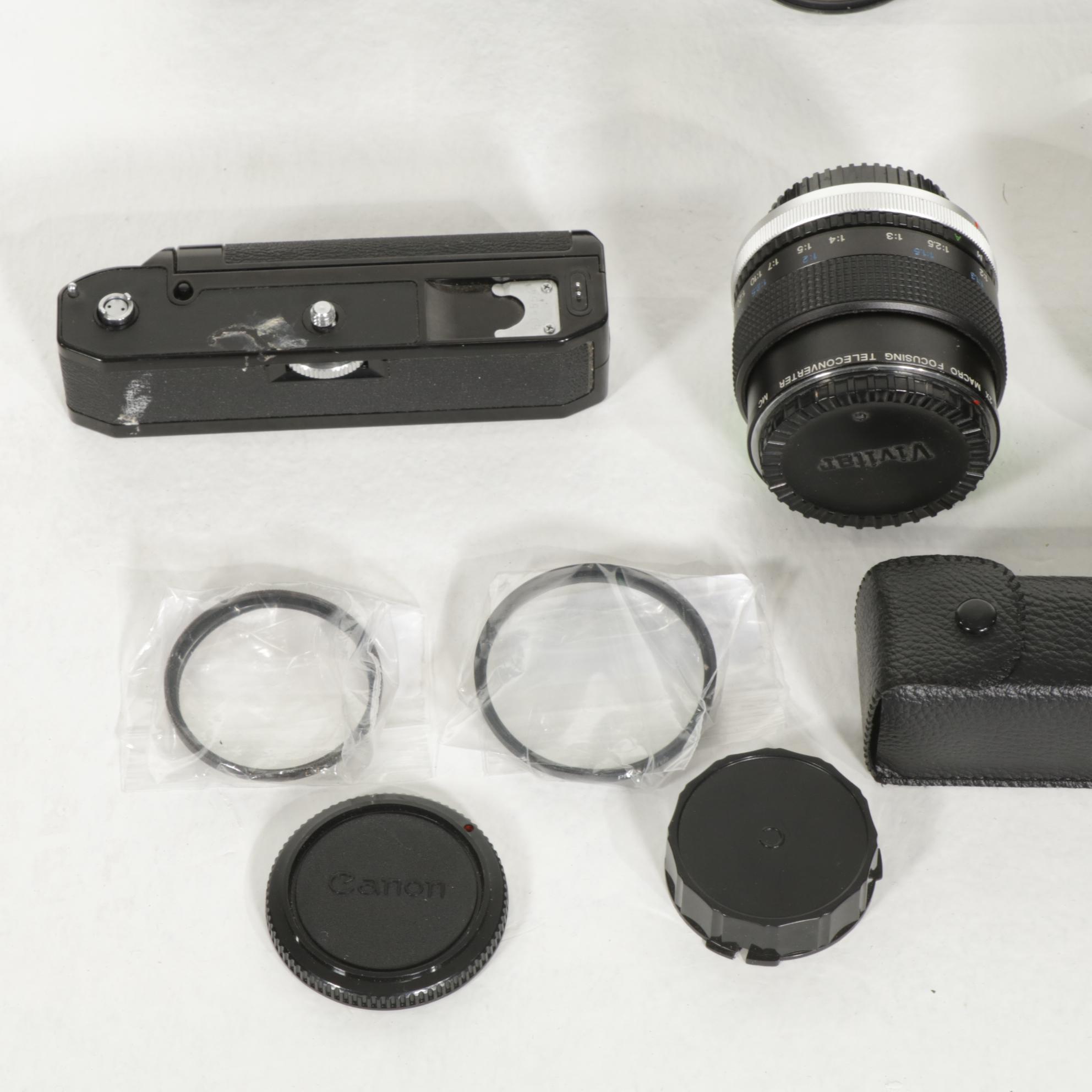 Canon 35mm Camera Bodies, Various Lenses and More