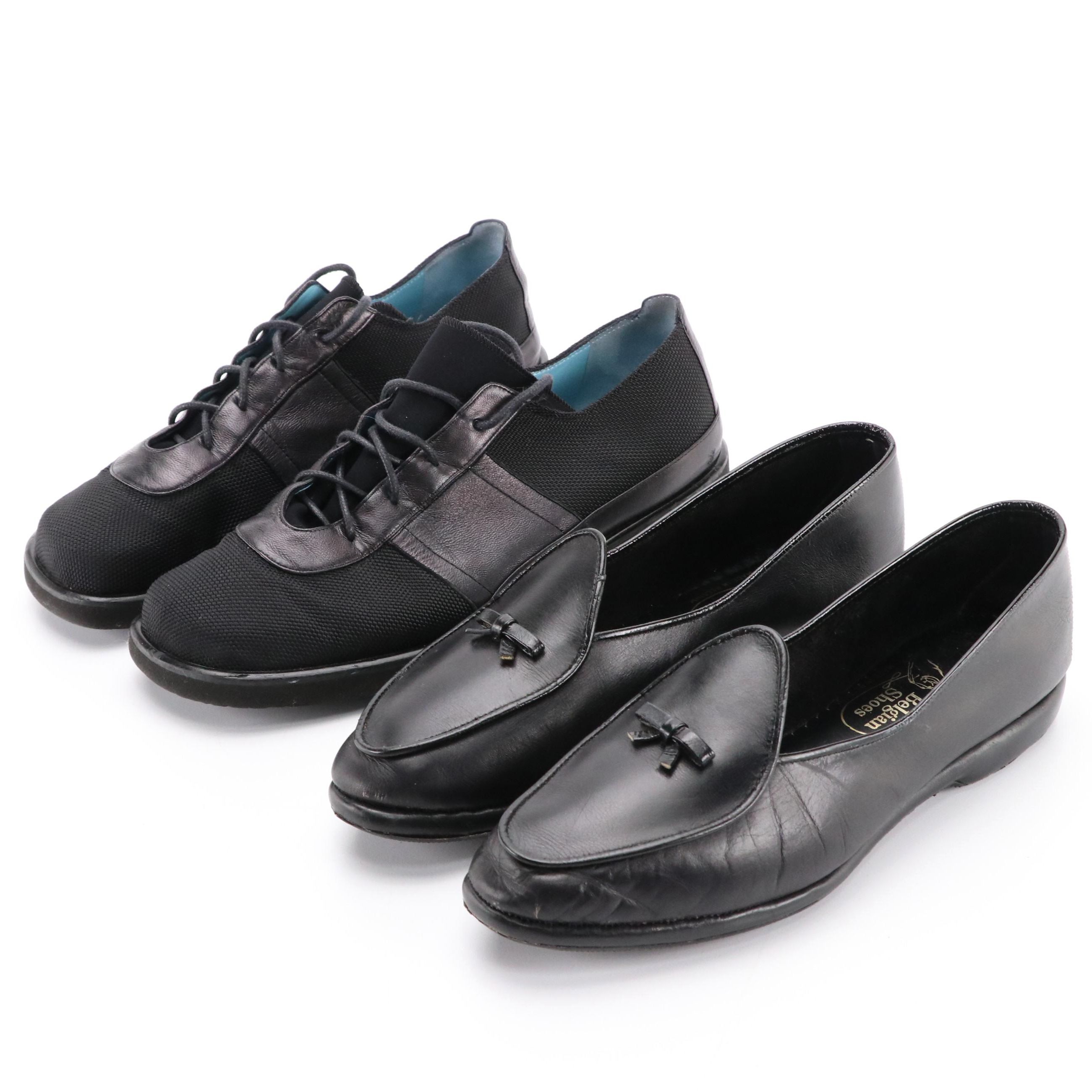 Belgian Shoes Loafers in Calfskin and Thierry Rabotin Layla Sneakers with Boxes