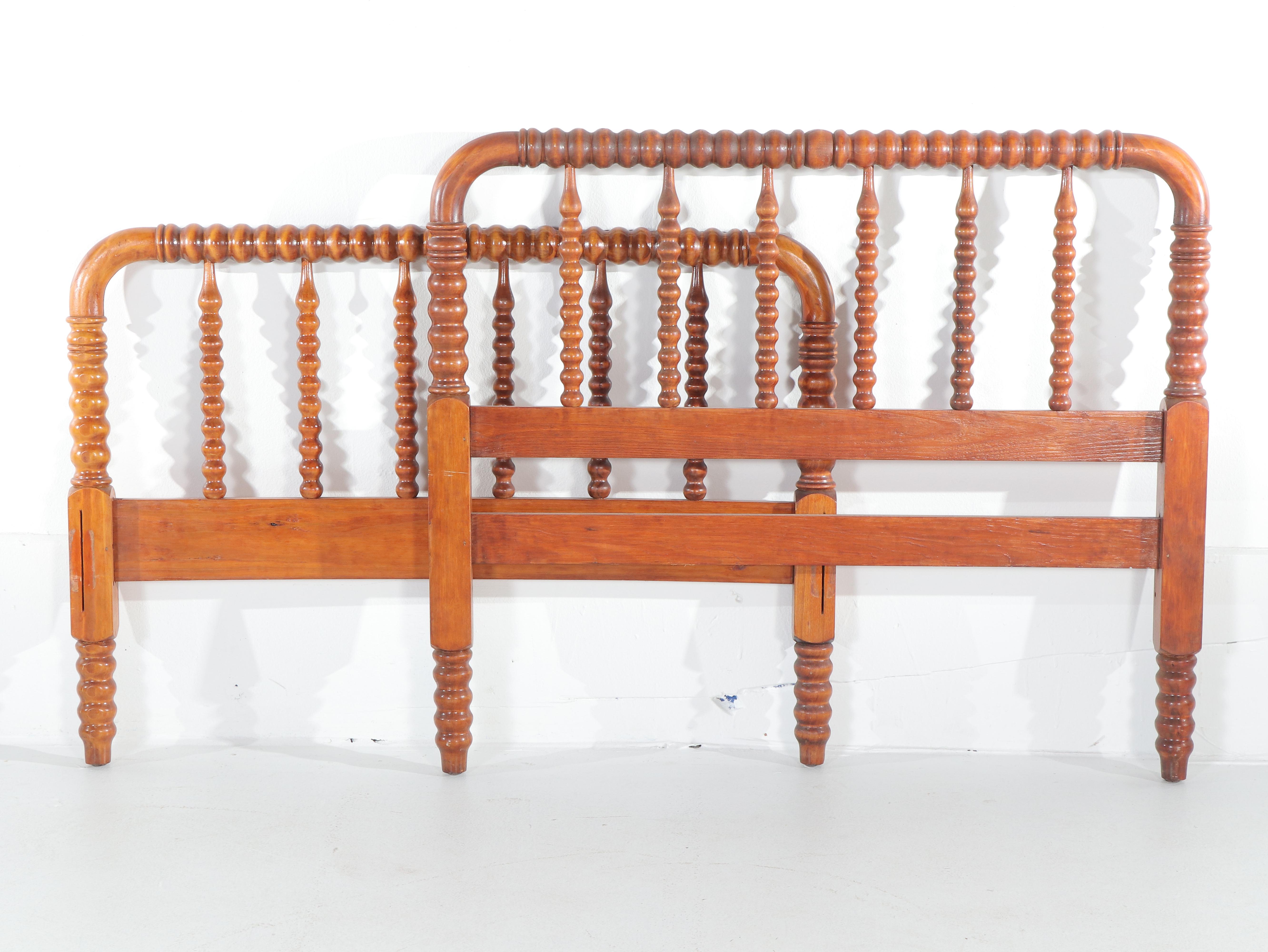Jenny Lind Style Oak Bed Frame, Early to Mid-20th Century