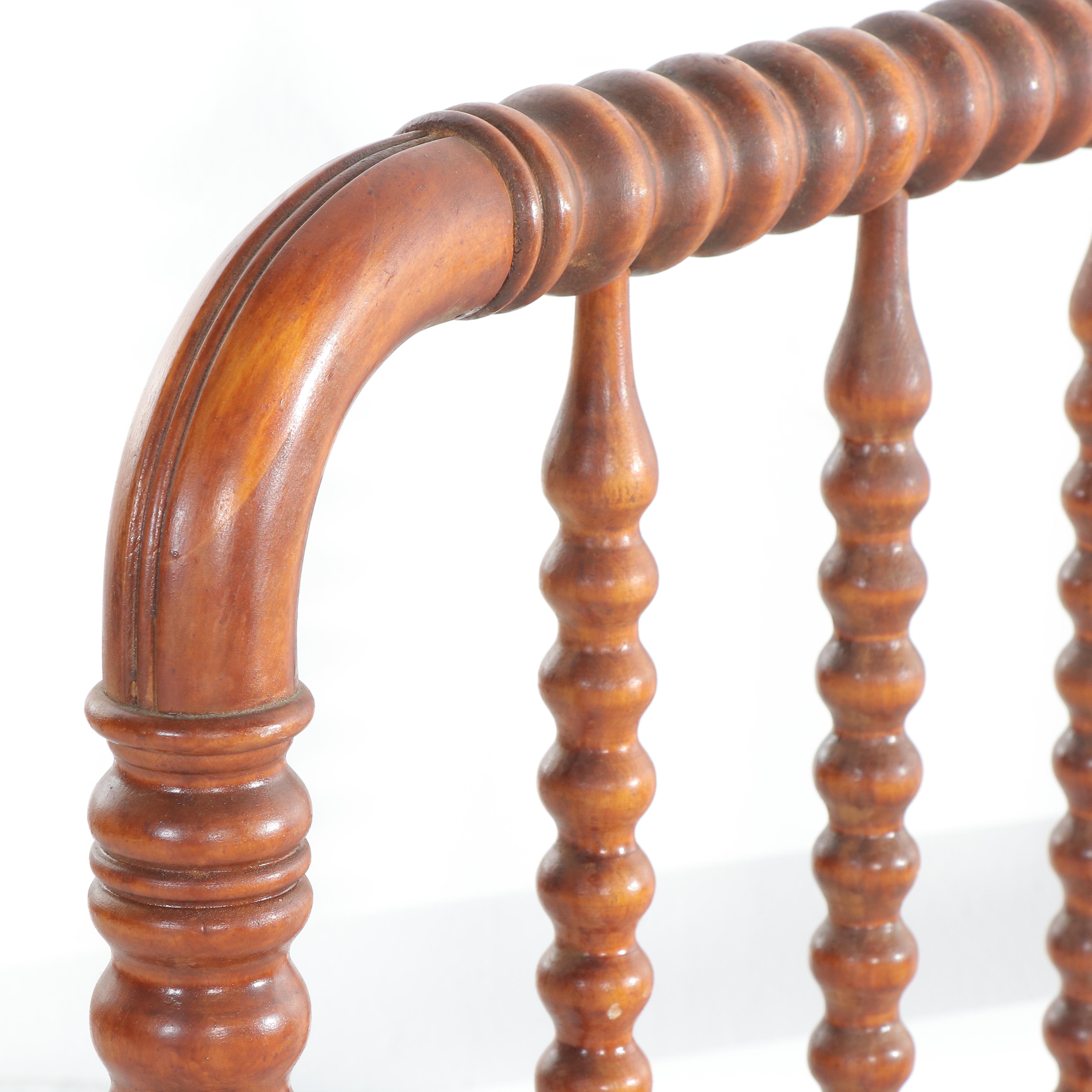 Jenny Lind Style Oak Bed Frame, Early to Mid-20th Century