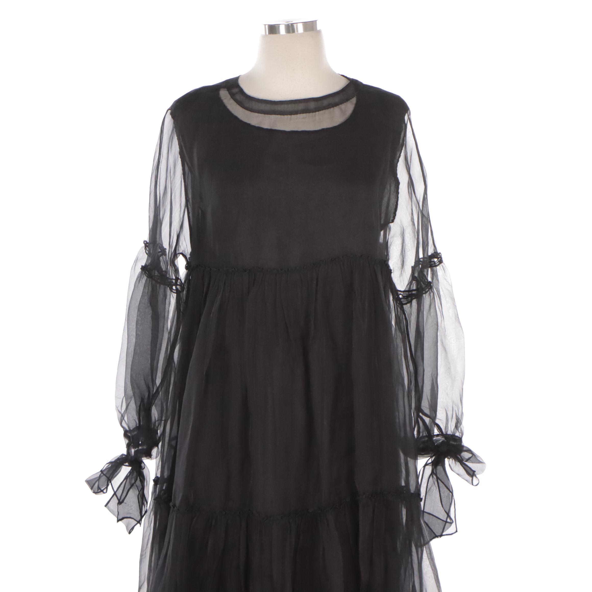 Sara Lanzi Corduroy Dress and EKA Design Studio Pine Dress with Slip Dress