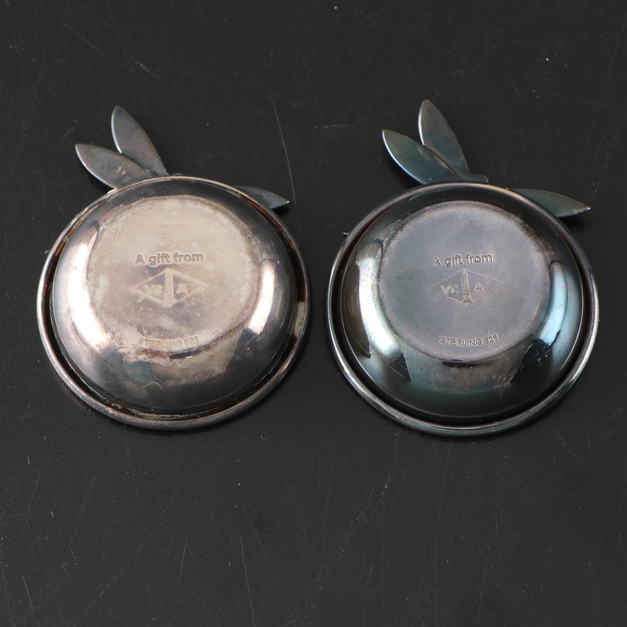 Van Cleef & Arpels Sterling Silver Dragonfly and Butterfly Keepsake Dishes