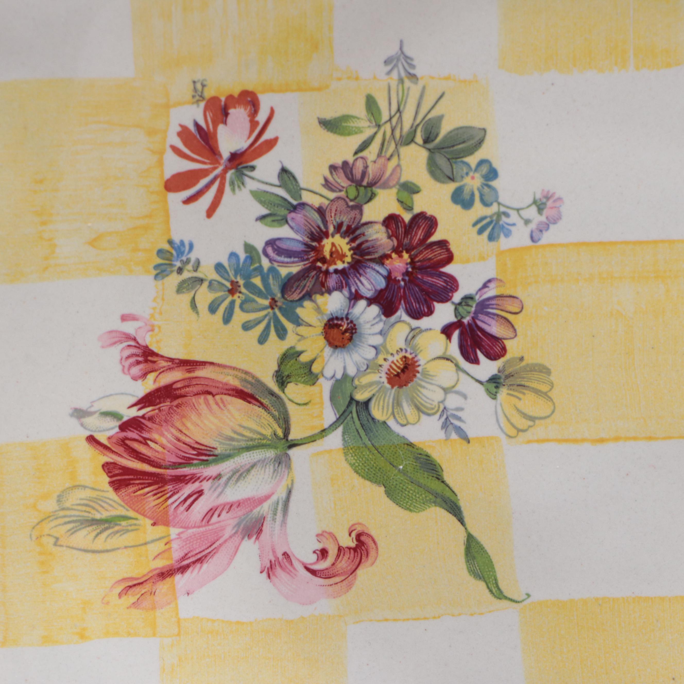 MacKenzie-Childs "Lemon Curd" Terracotta Luncheon Plates