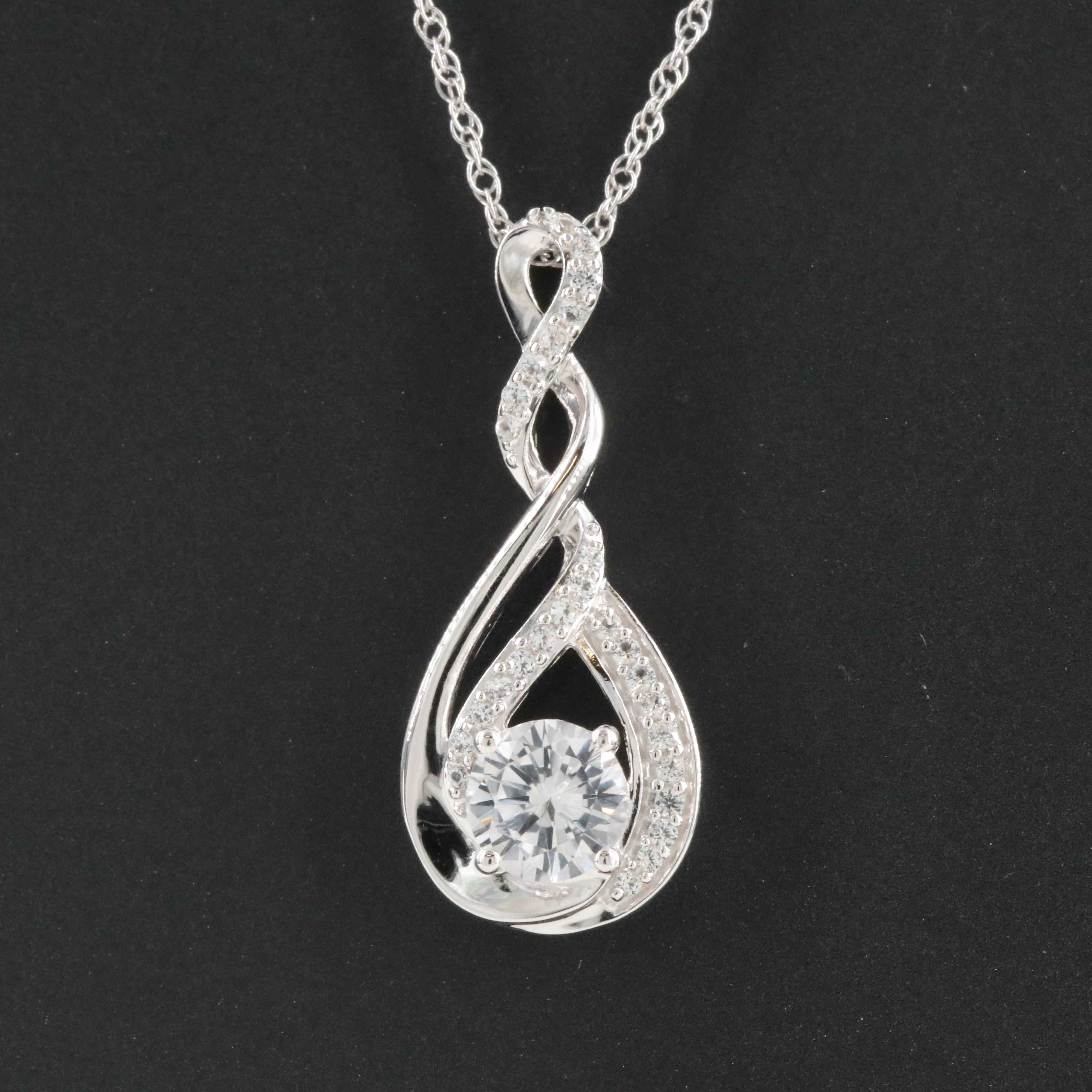 Sterling Sapphire Necklace