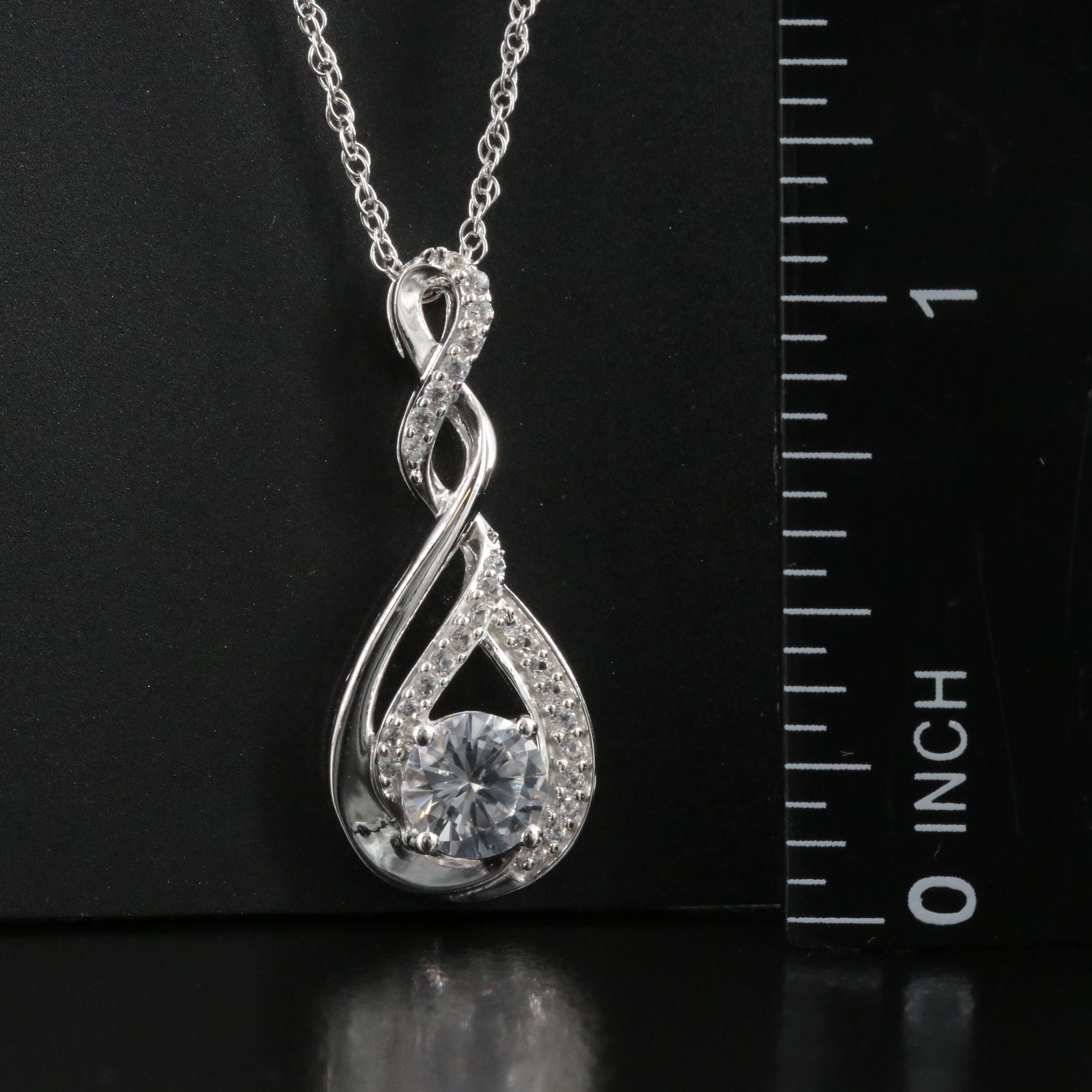 Sterling Sapphire Necklace