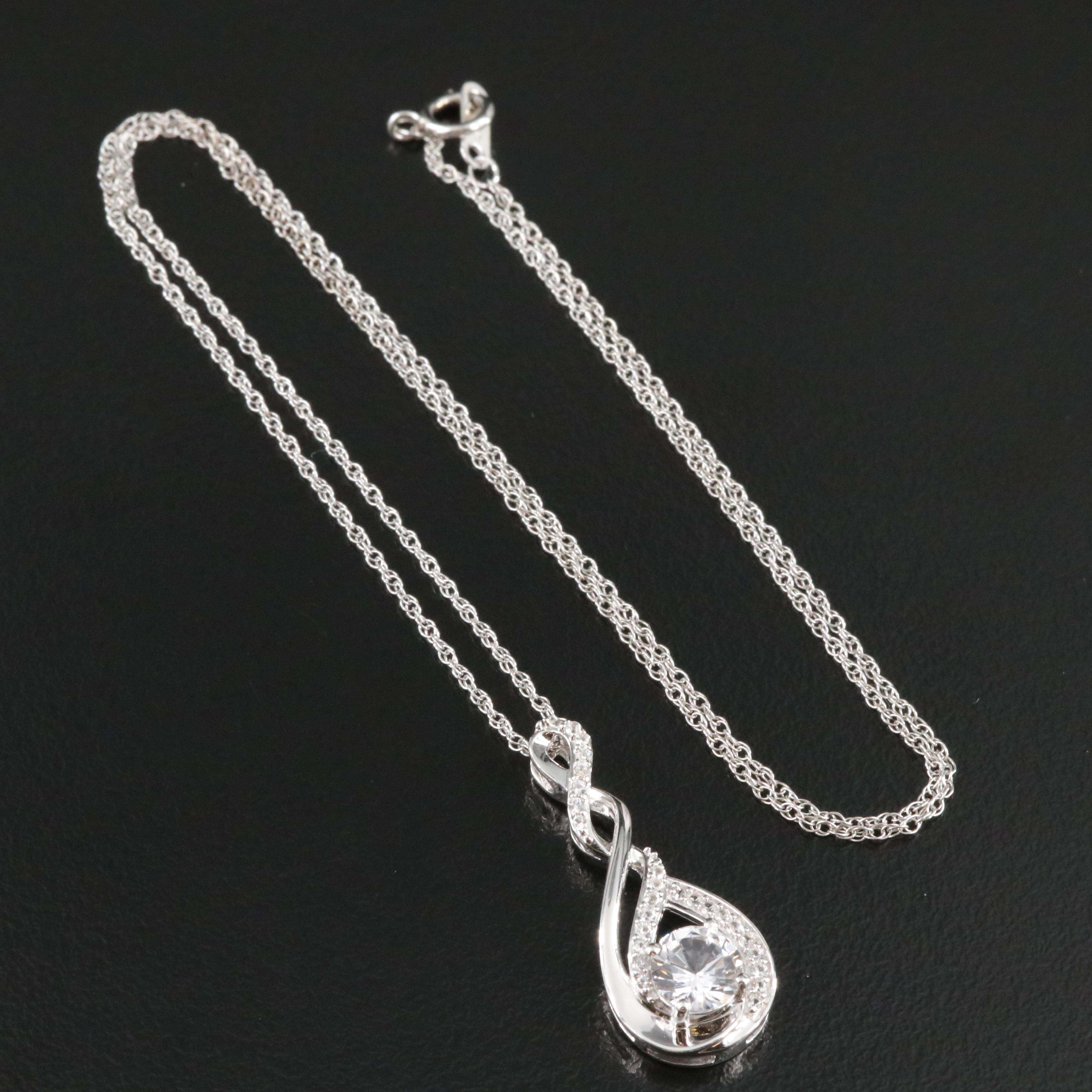 Sterling Sapphire Necklace