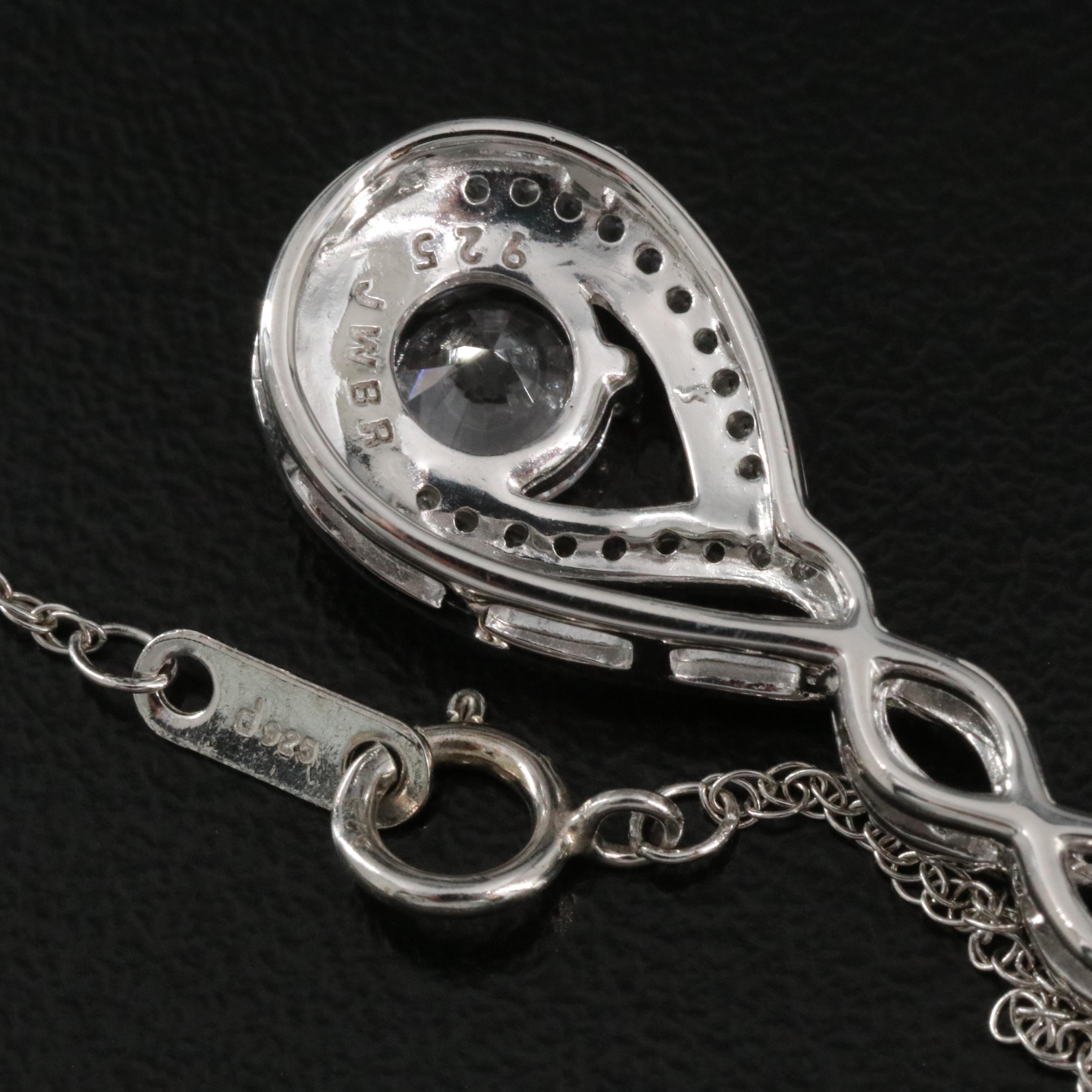 Sterling Sapphire Necklace