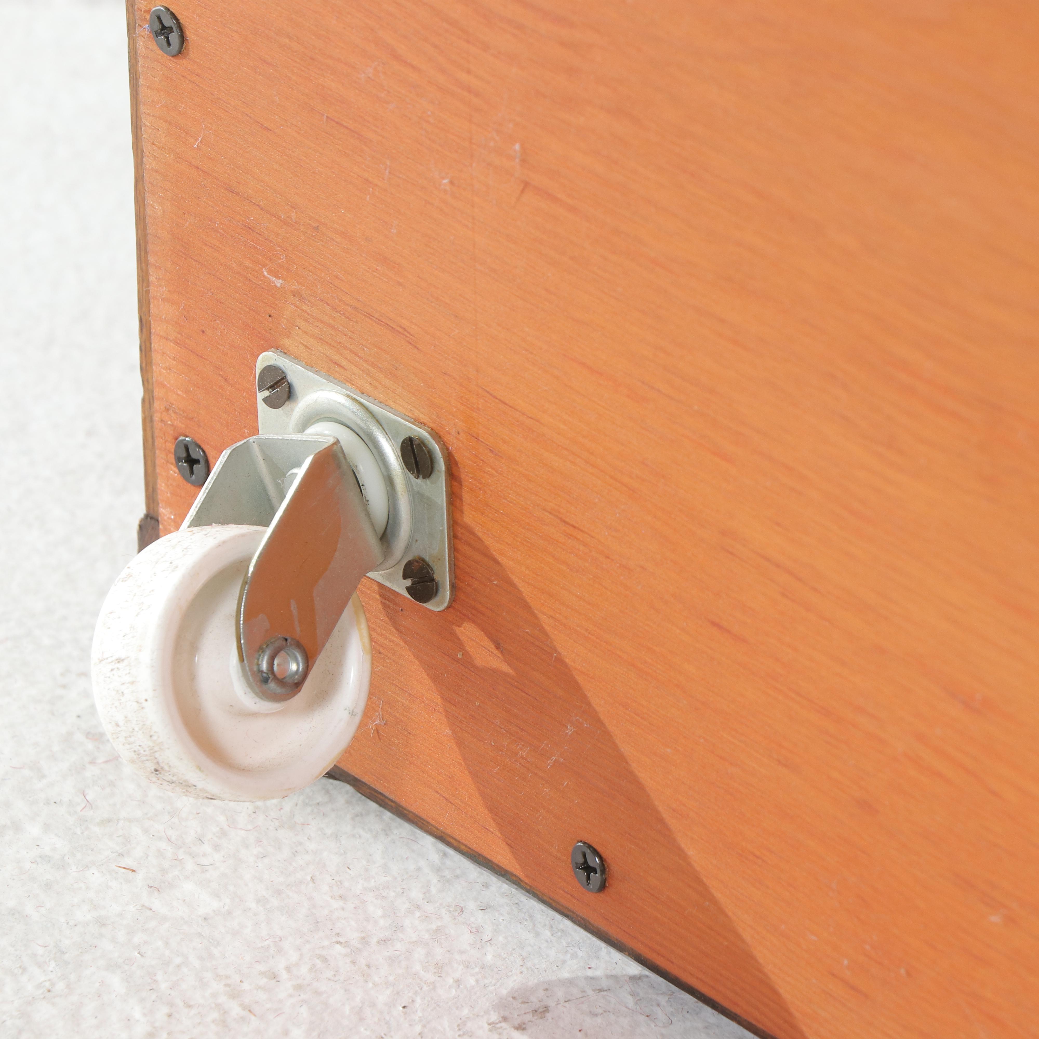 Plaid Upholstered Wooden Blanket Chest