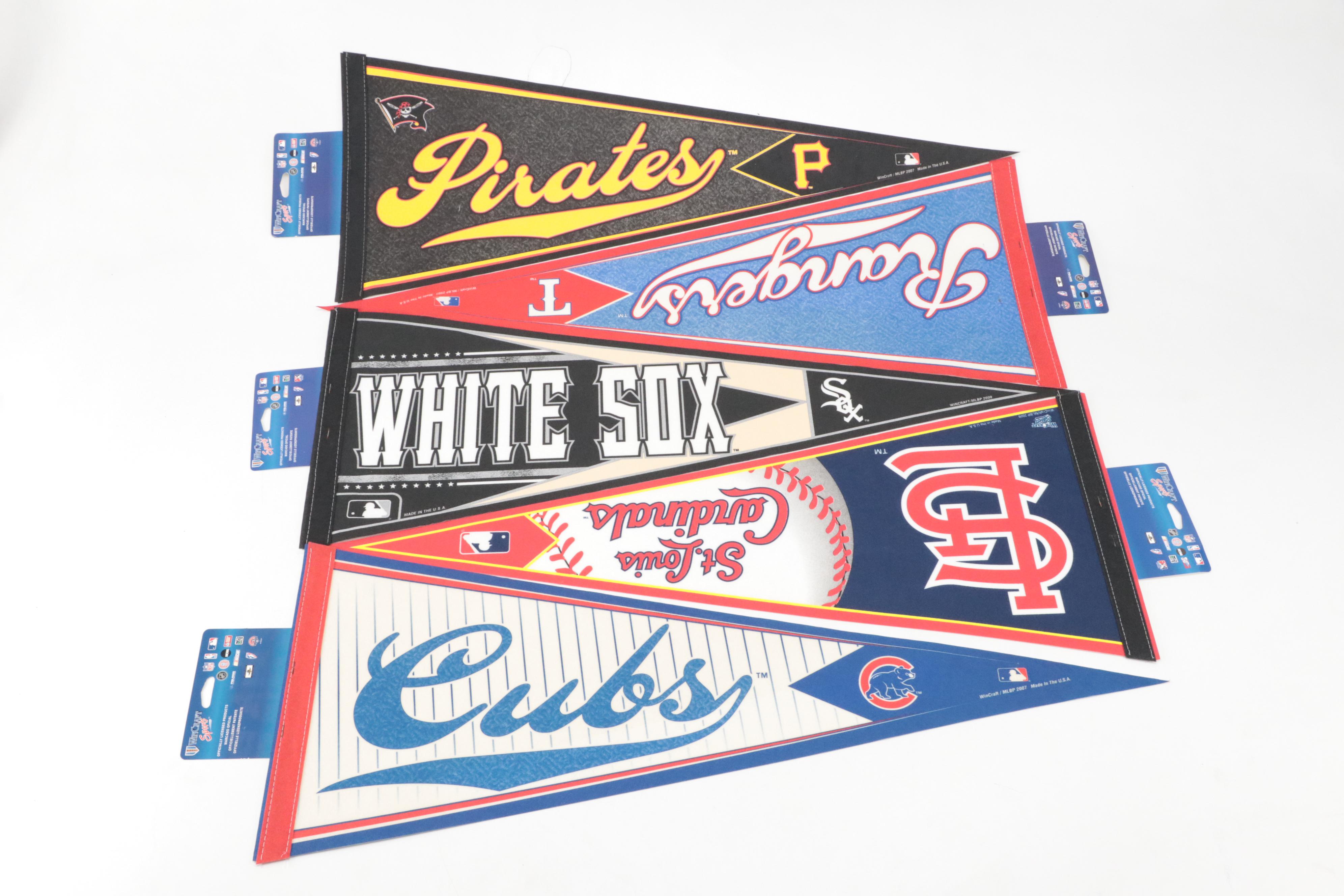 MLB Pennants Featuring Chicago Cubs, Arizona Diamondbacks, and More