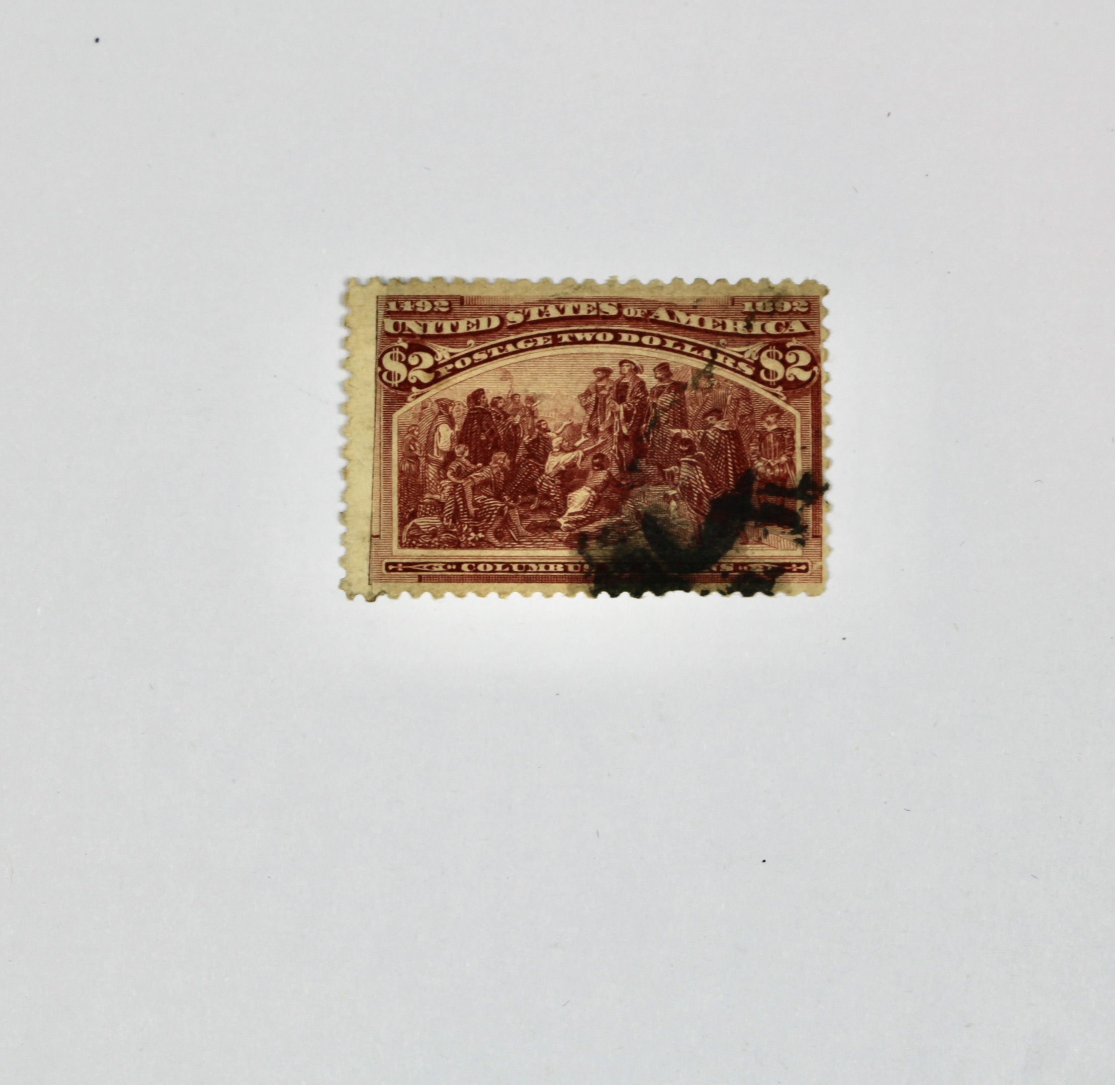 1893 Scott #242 $2 Columbian Exposition Postage Stamp