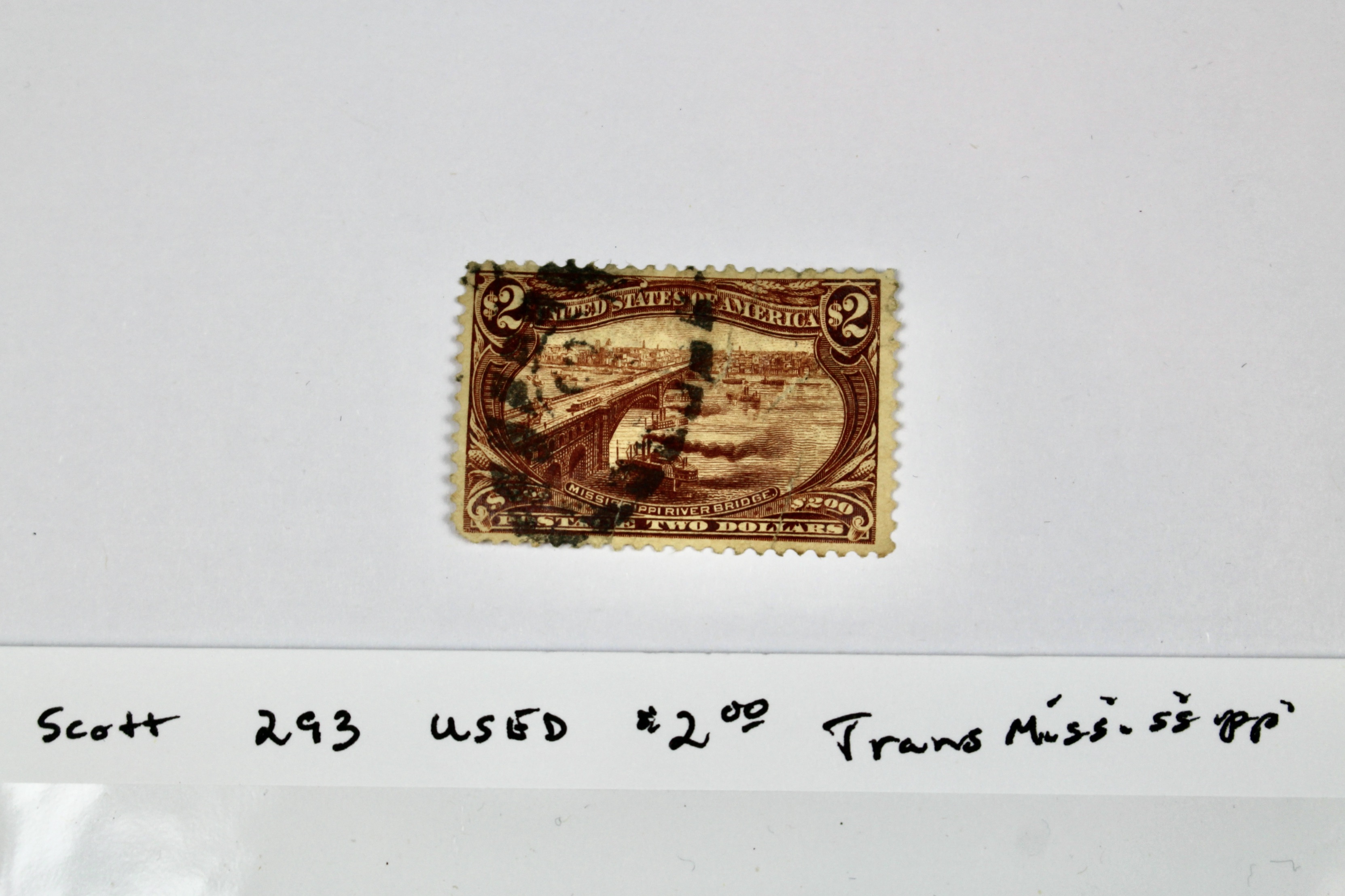 1893 Scott #242 $2 Columbian Exposition Postage Stamp