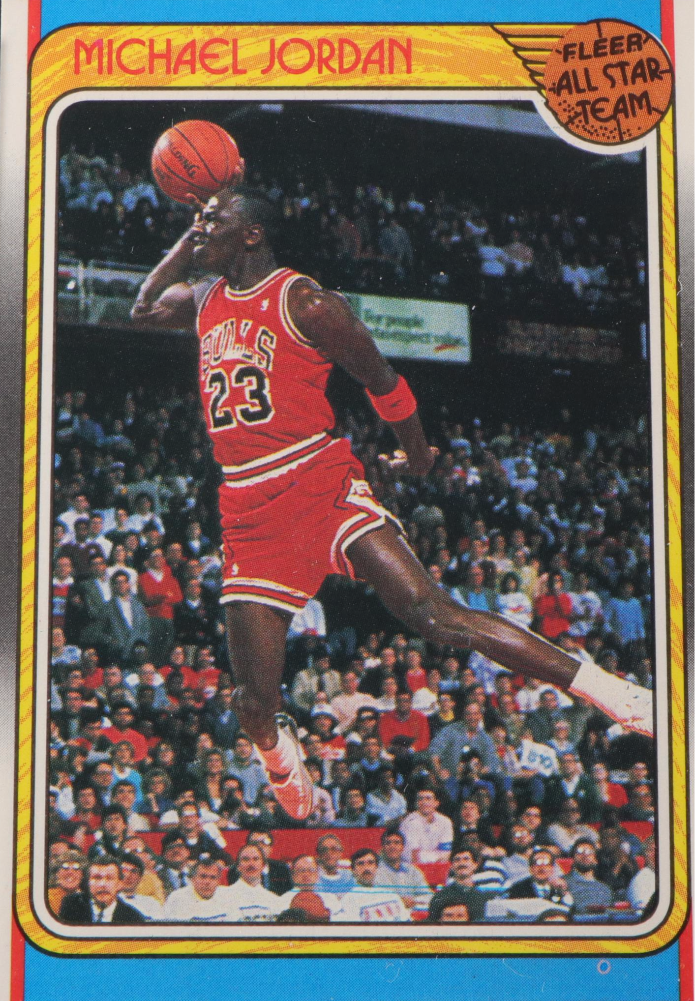 1988 Fleer Michael Jordan All-Star Basketball Card #120 Graded PSA 7 Near-Mint