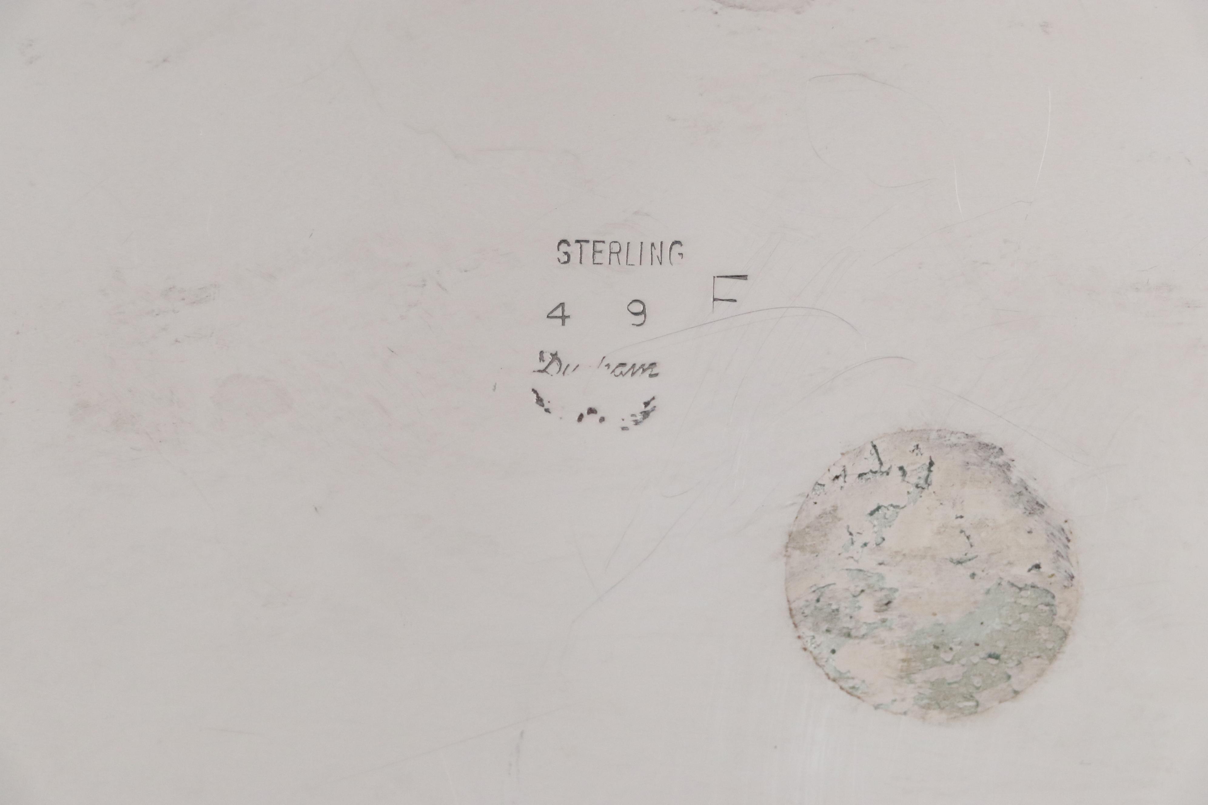 Durham Sterling Silver Tray, Mid-20th Century