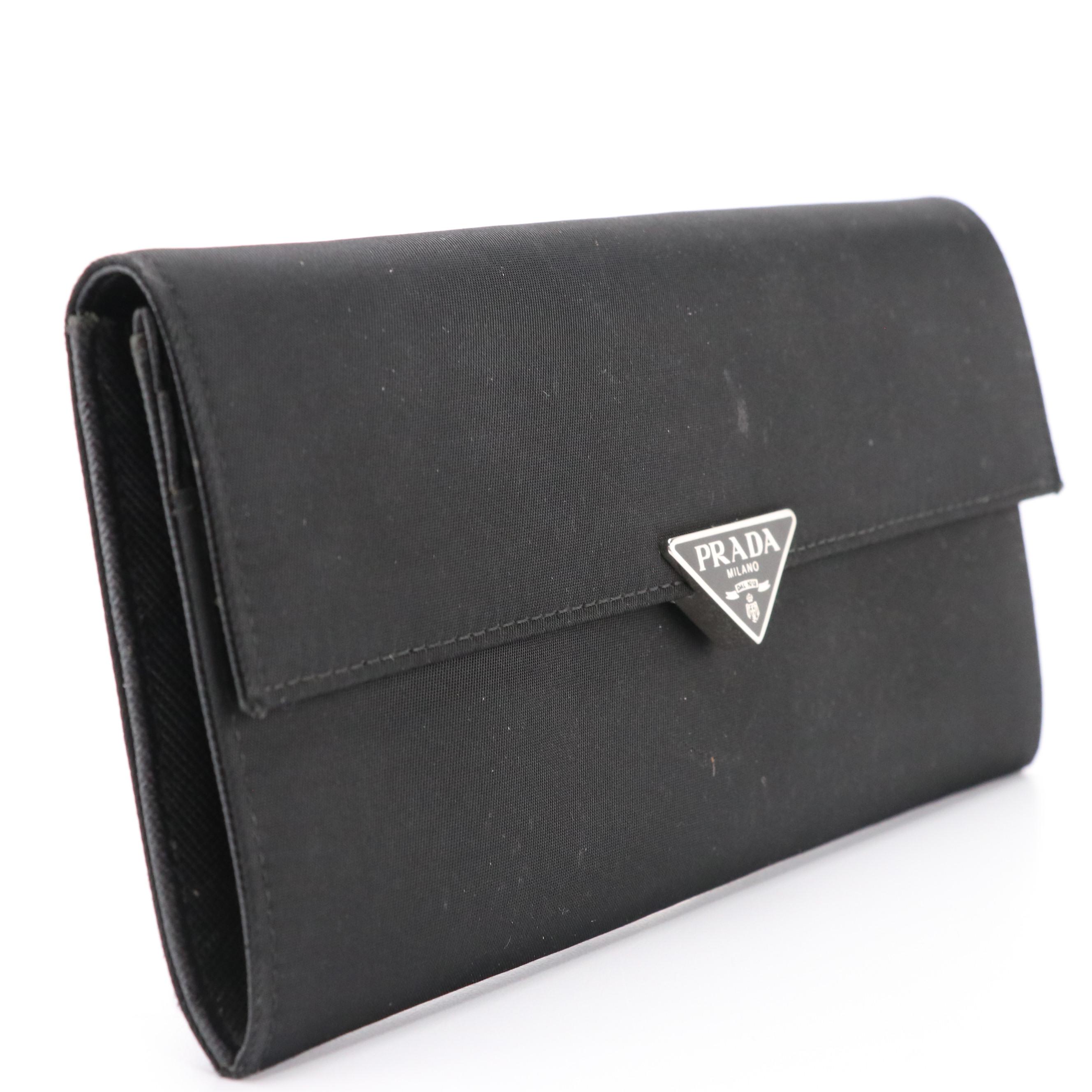 Prada Tessuto Nylon Long Flap Wallet