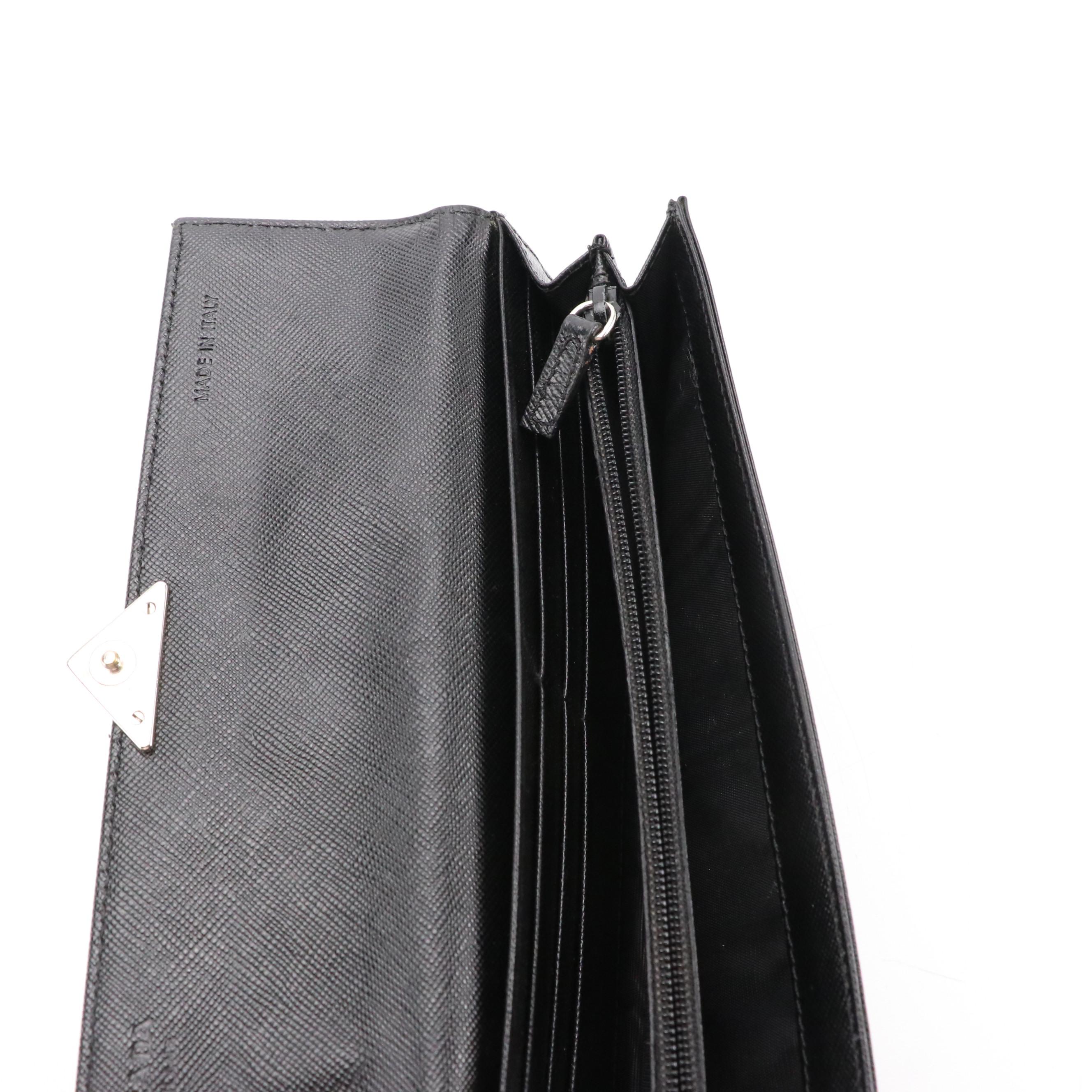 Prada Tessuto Nylon Long Flap Wallet