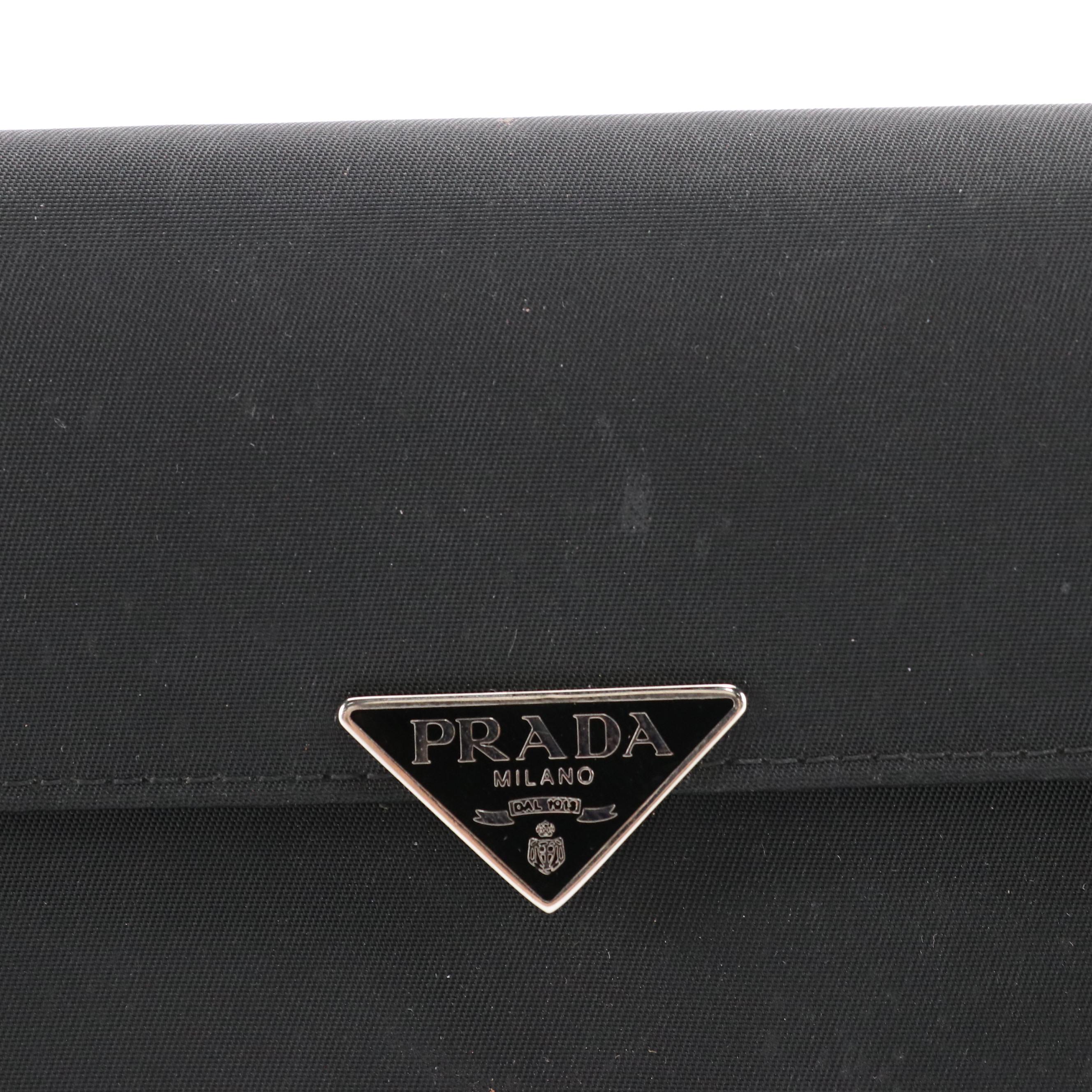 Prada Tessuto Nylon Long Flap Wallet