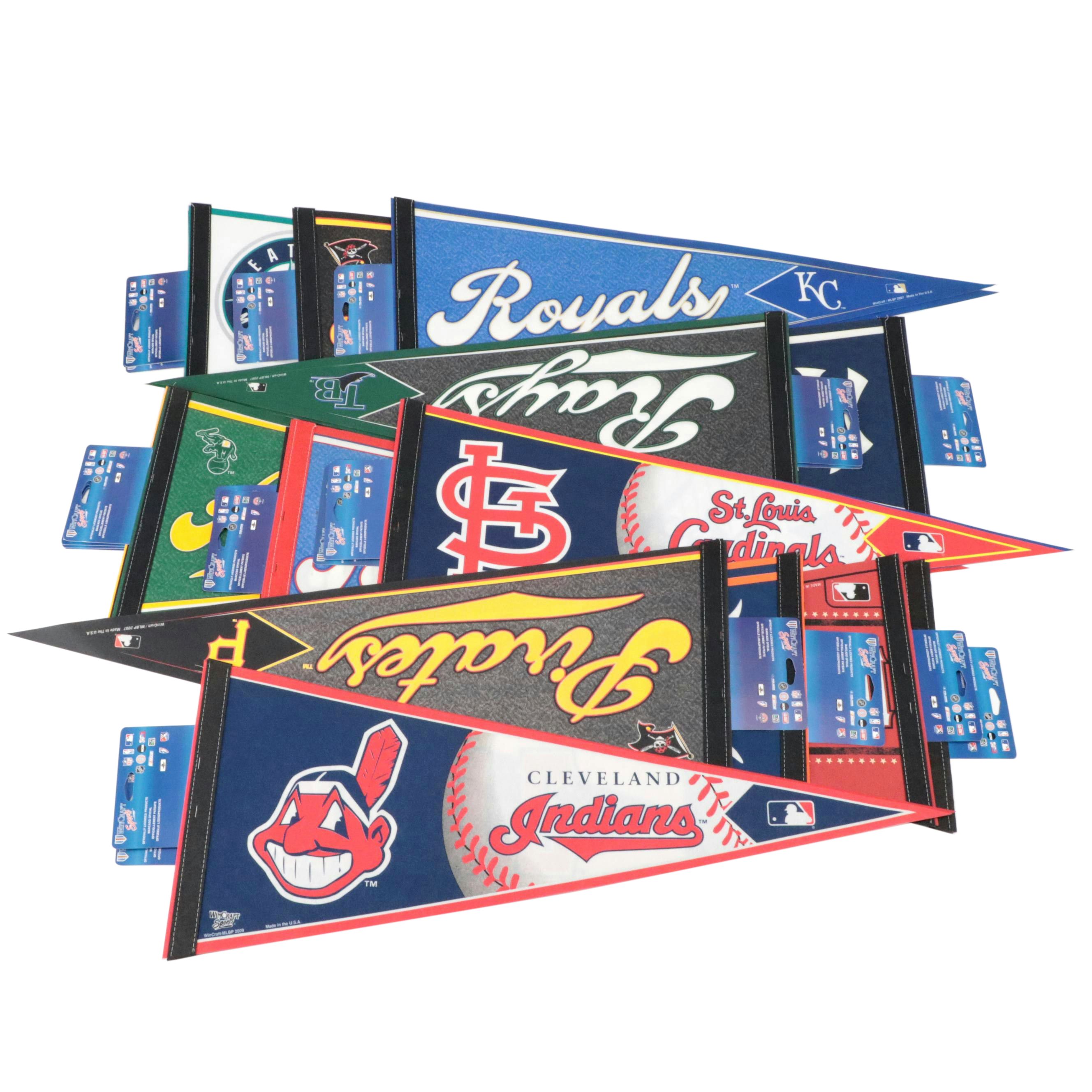 MLB Pennants Featuring Chicago Cubs, Arizona Diamondbacks, and More