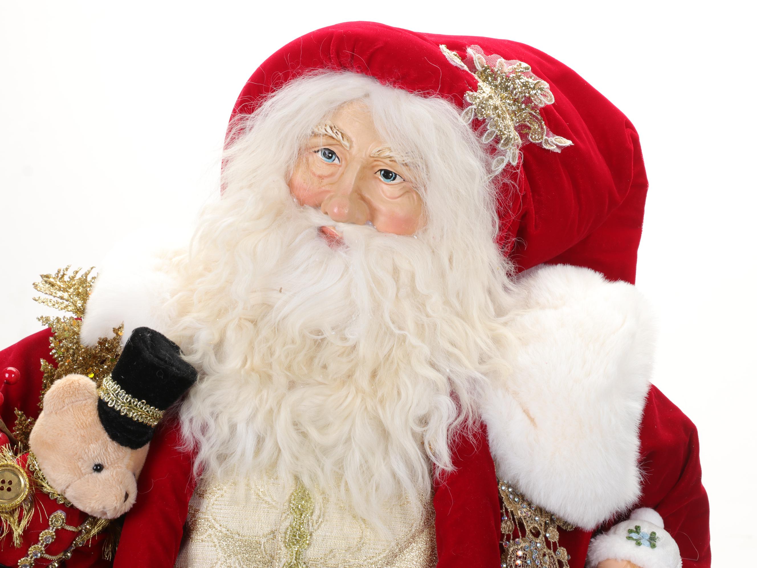 Lynn Haney for One Hundred 80 Degrees Santa Figurine, 21st Century