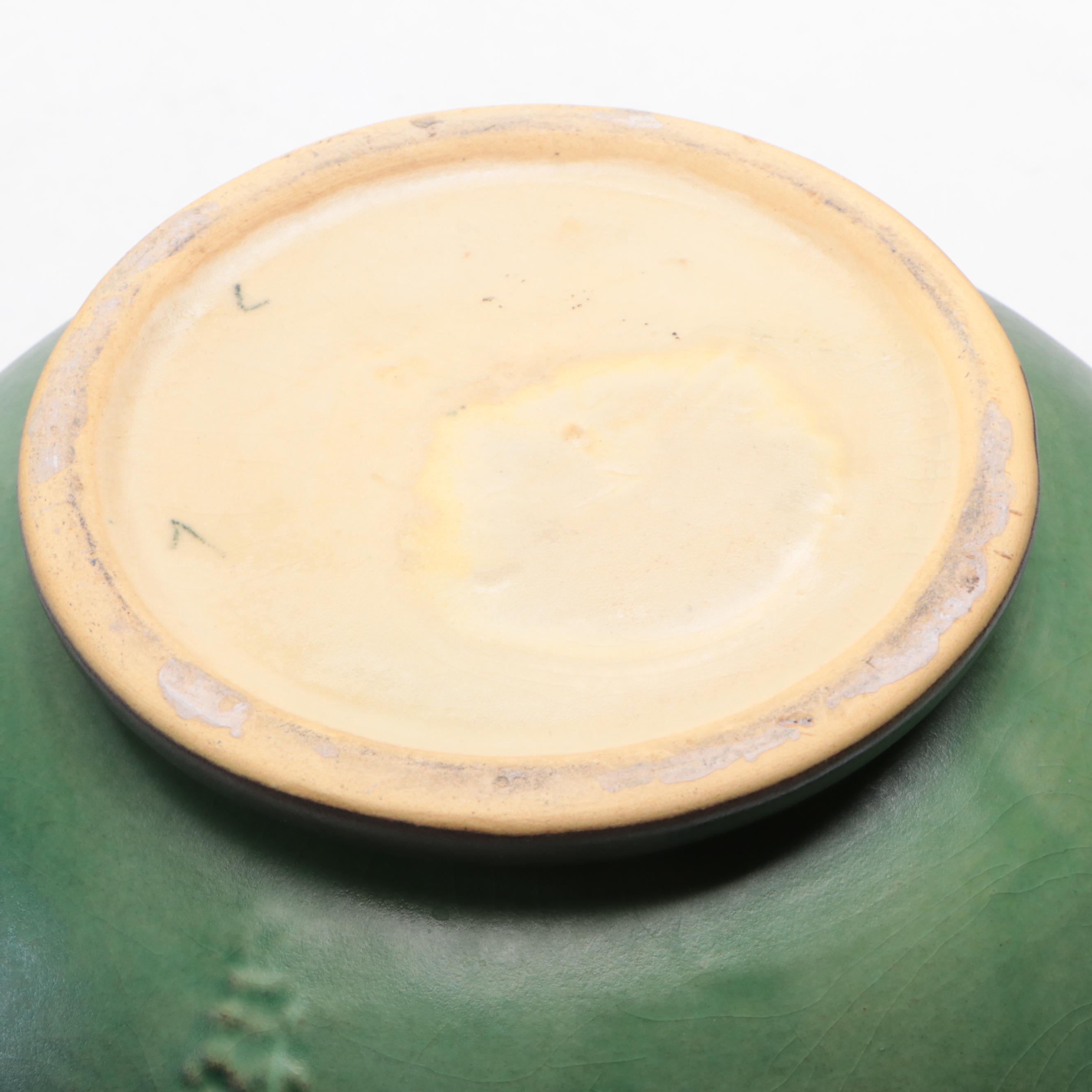 Roseville Pottery "Fuchsia" Ceramic Vases and Candlesticks, Mid-20th Century