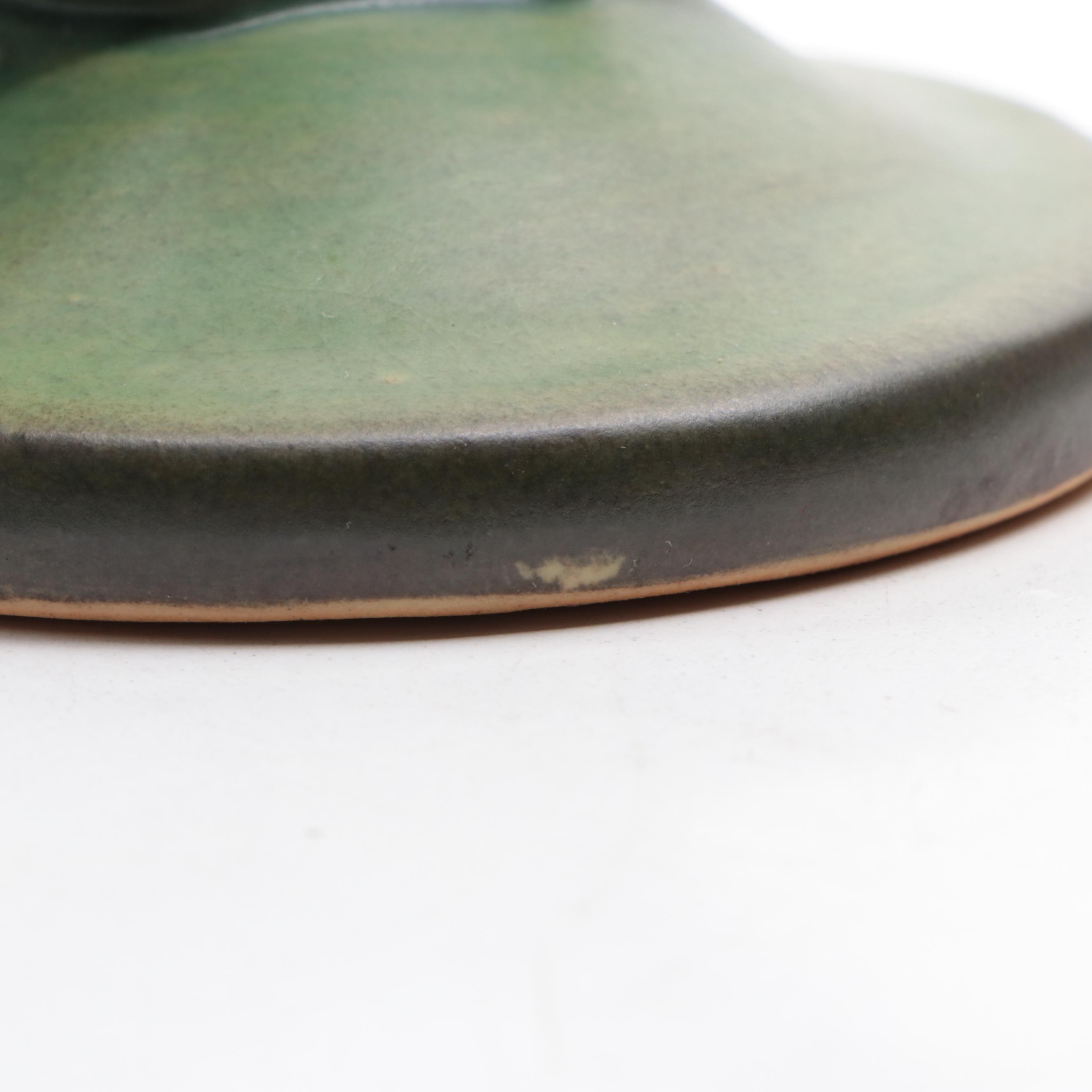 Roseville Pottery "Fuchsia" Ceramic Vases and Candlesticks, Mid-20th Century