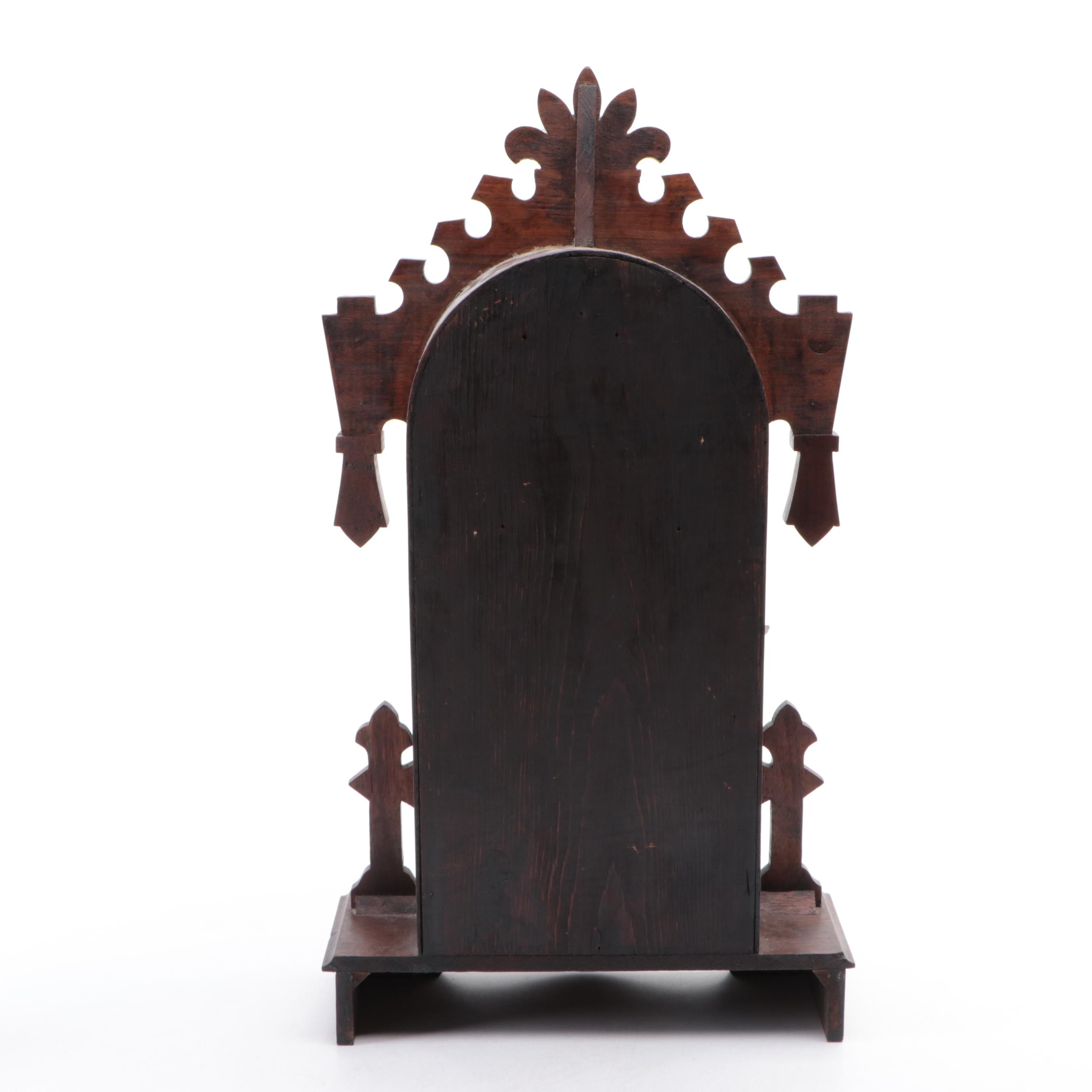 Ansonia Wooden Gingerbread Mantel Clock, Late 19th/ Early 20th Century