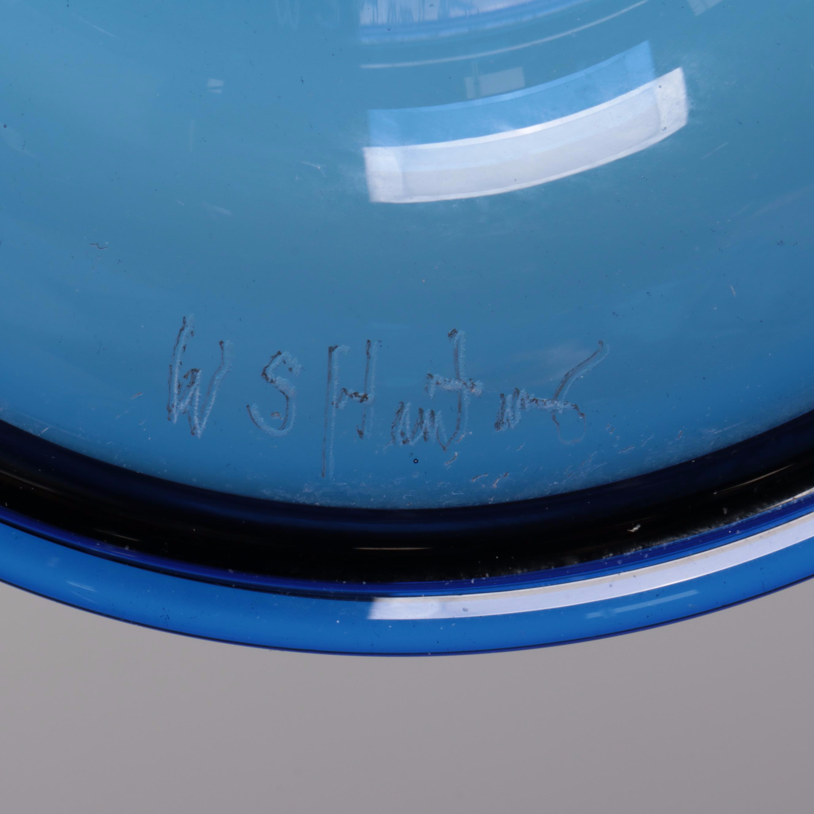 Wes Hunting Handblown with Murrine and Rigaree Lidded Studio Art Glass Vessel