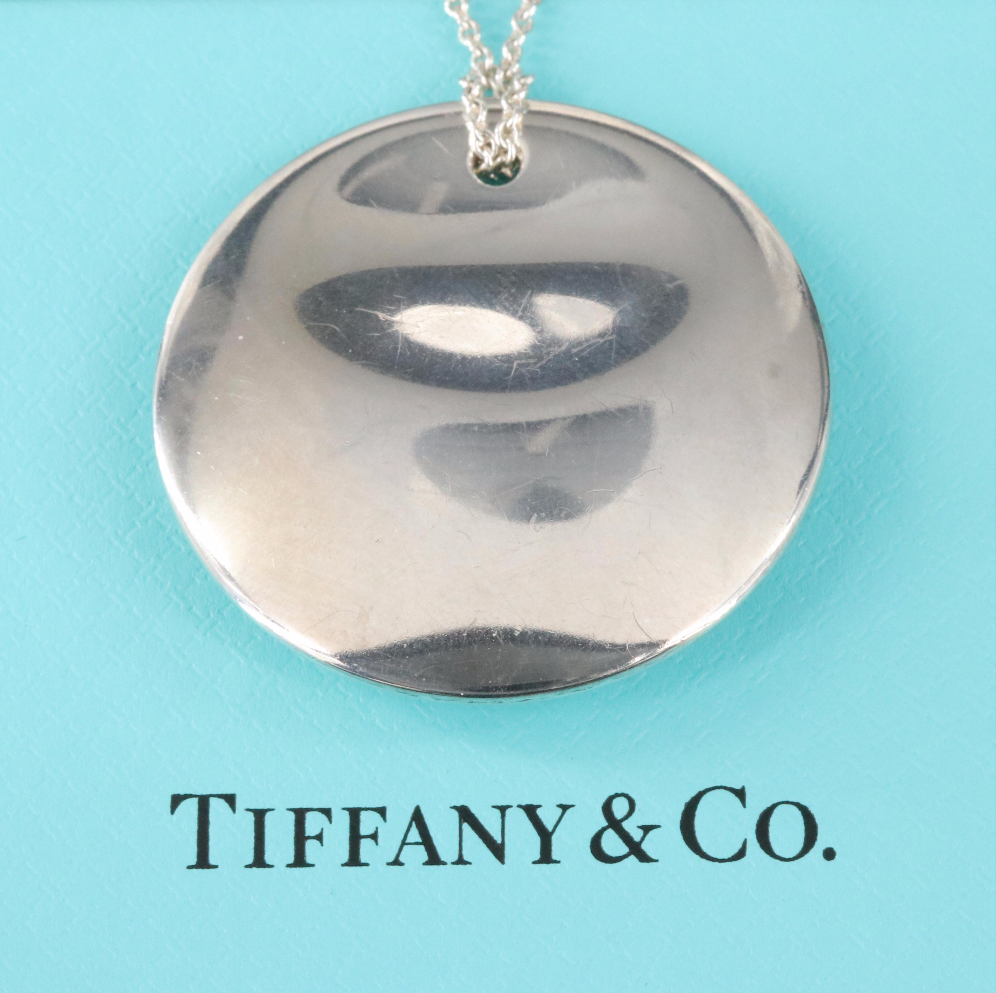 Elsa Peretti for Tiffany & Co. Sterling Round Pendant Necklace