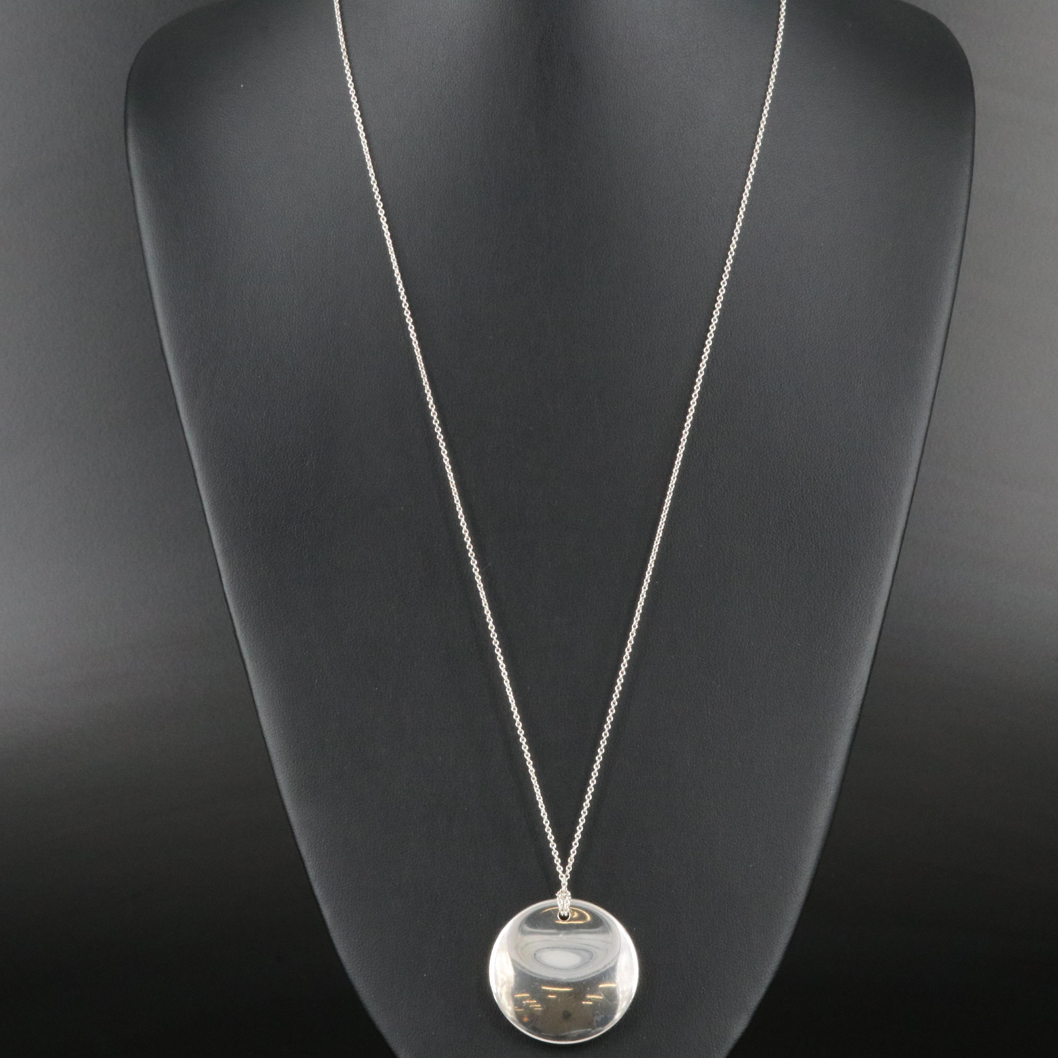 Elsa Peretti for Tiffany & Co. Sterling Round Pendant Necklace