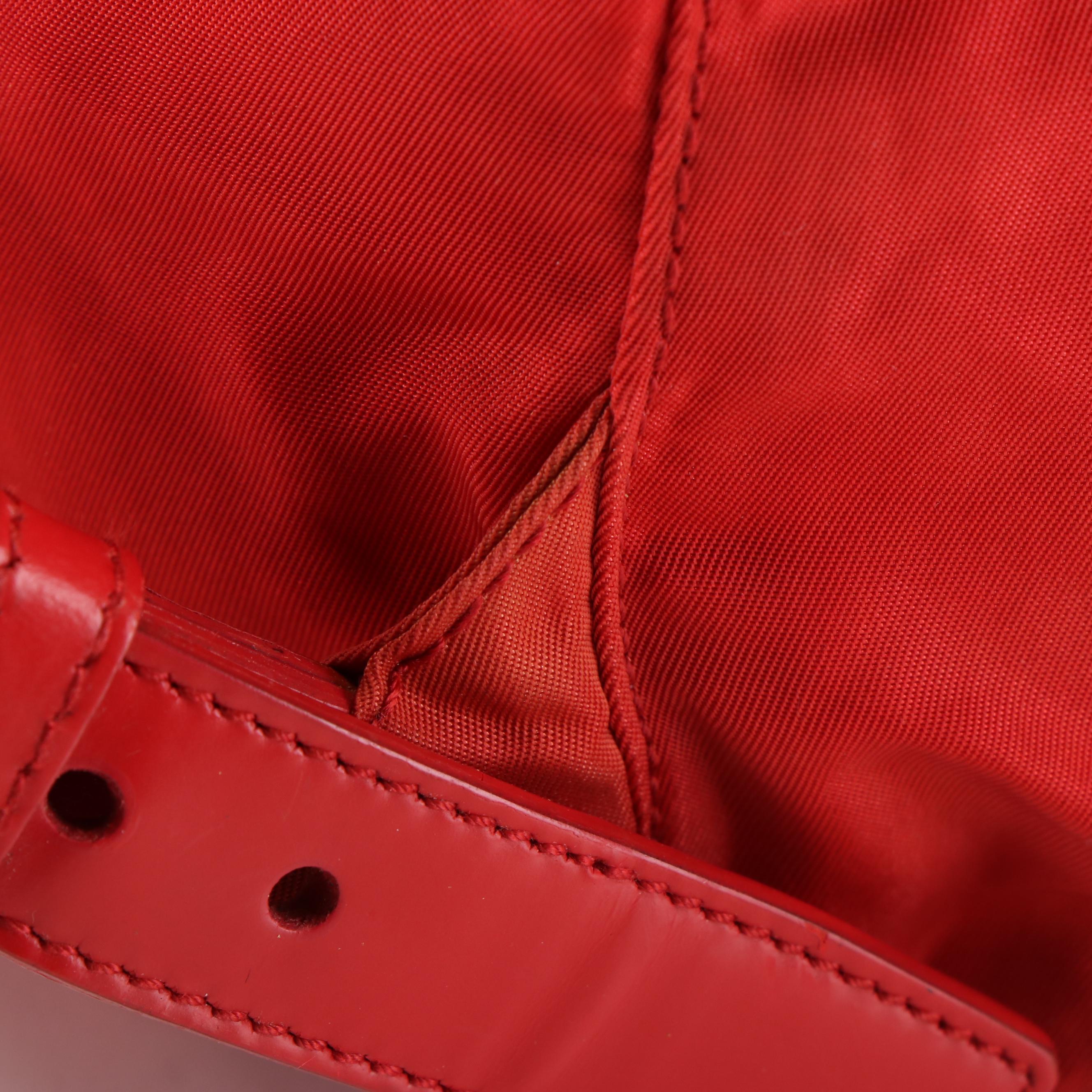 Prada Tessuto Red Nylon Backpack